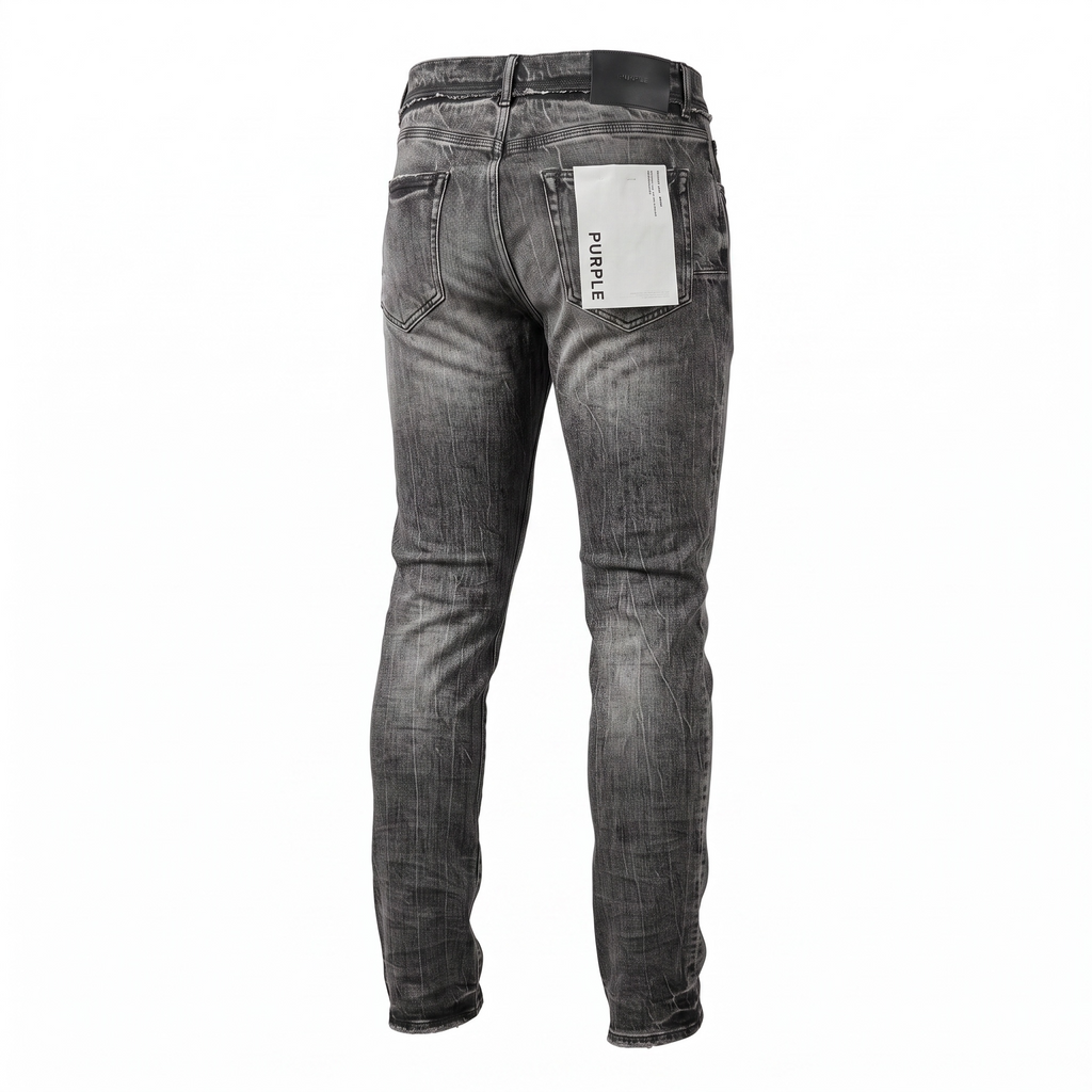 Purple Brand P001 Skinny Shadow Seam Worn Jean – Black