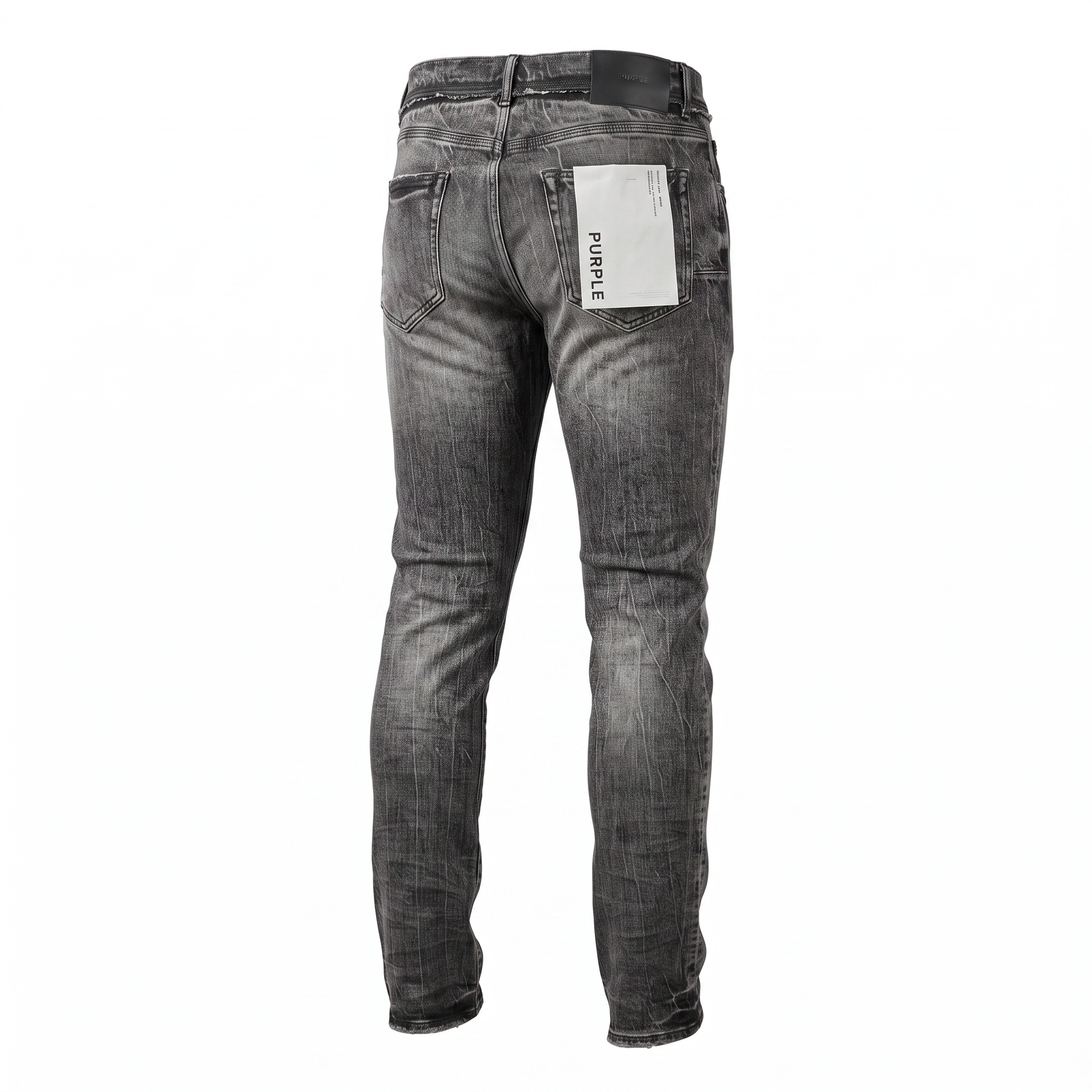 Purple Brand P001 Skinny Shadow Seam Worn Jean – Black