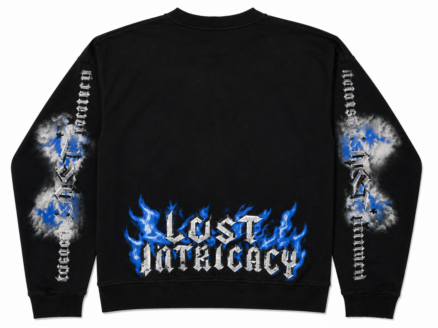 Lost Intricacy Midnight Empire Crewneck Shirt Black