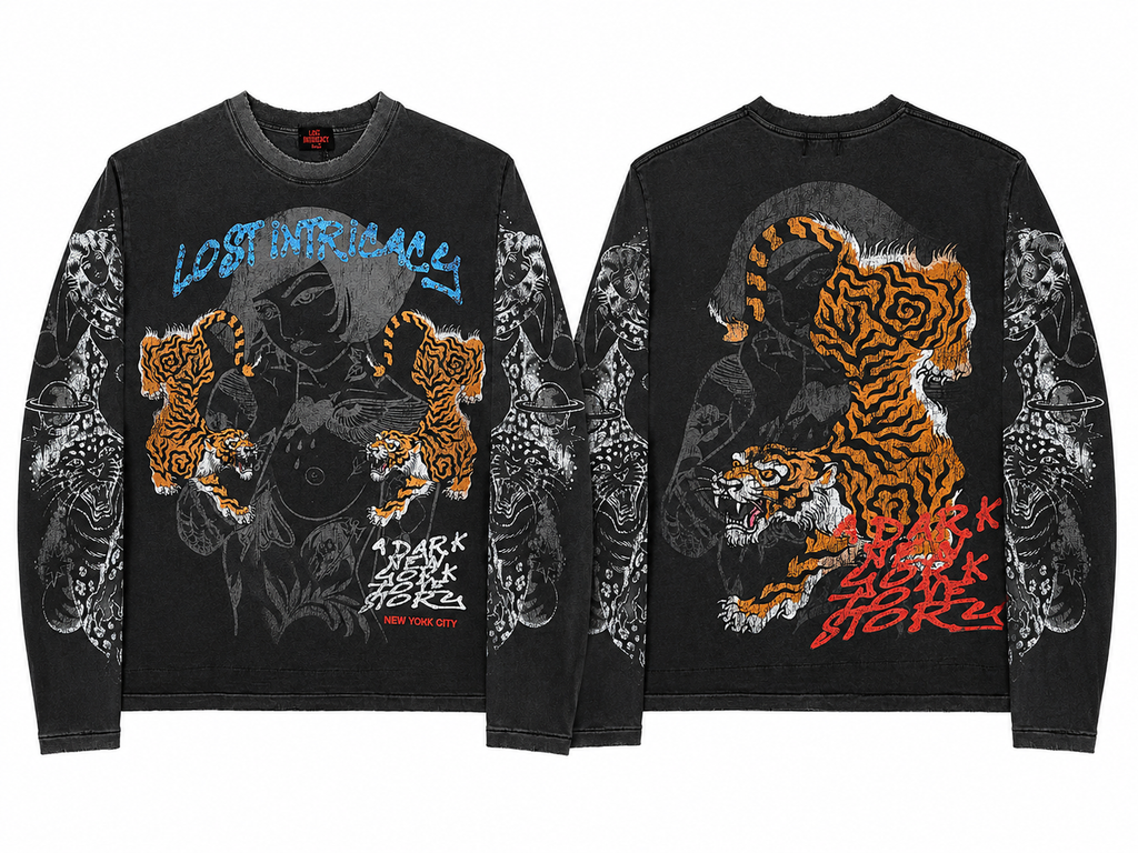 Lost Intricacy Twin Tiger T-shirt