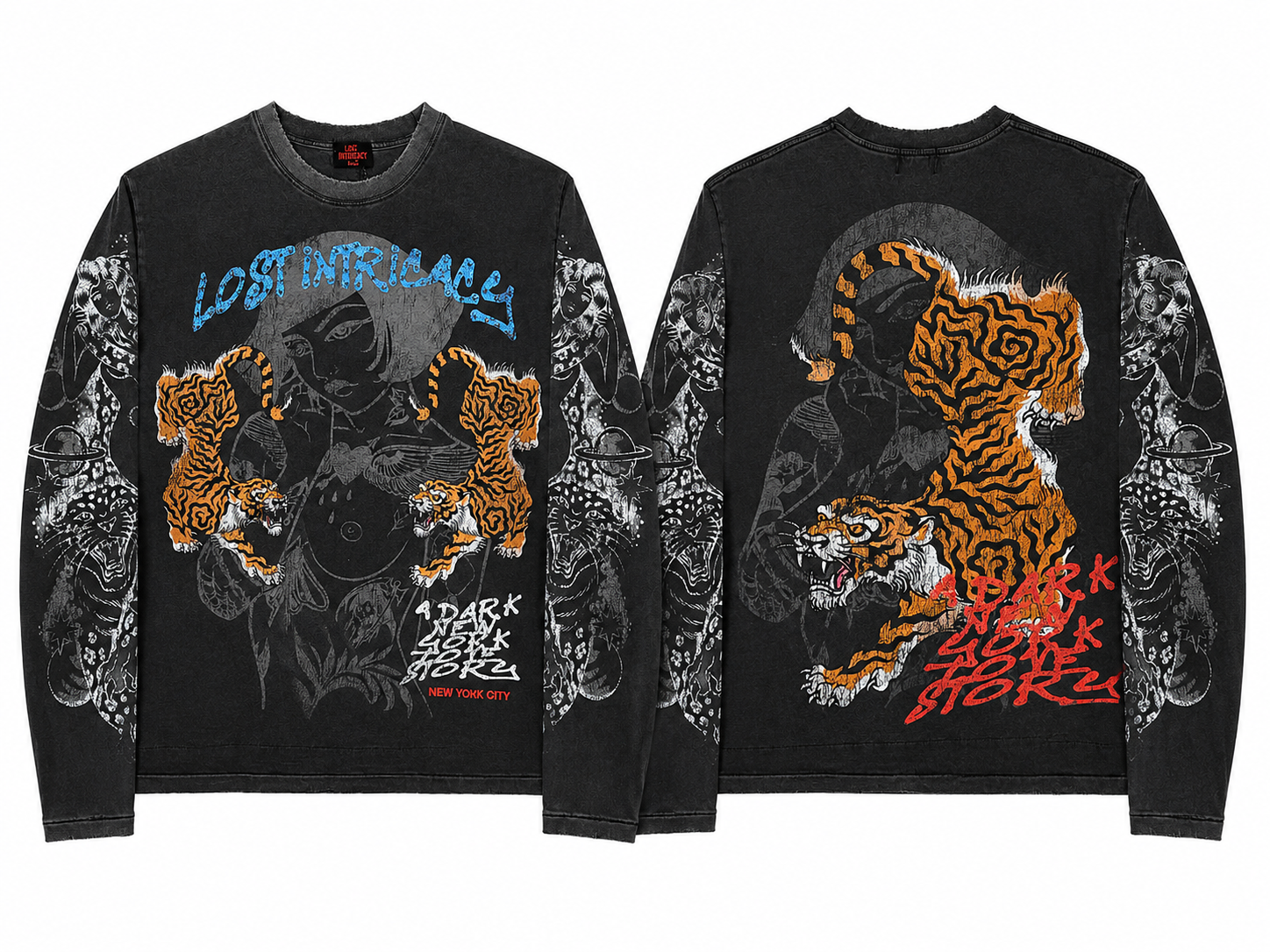 Lost Intricacy Twin Tiger T-shirt