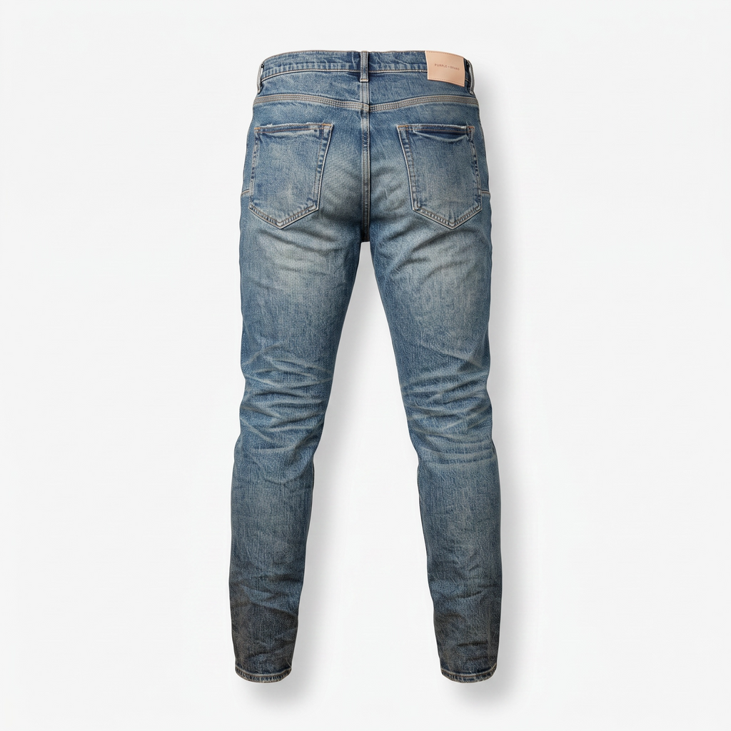 Purple Brand P001 Vintage Knee Blowout Jean – Mid Indigo