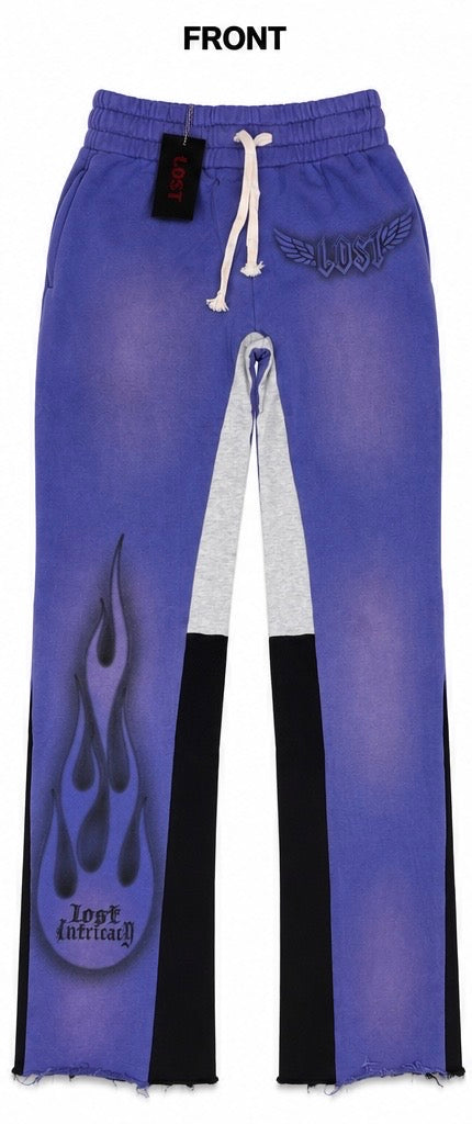 Lost Intricacy Lavender Flame Sweatpants
