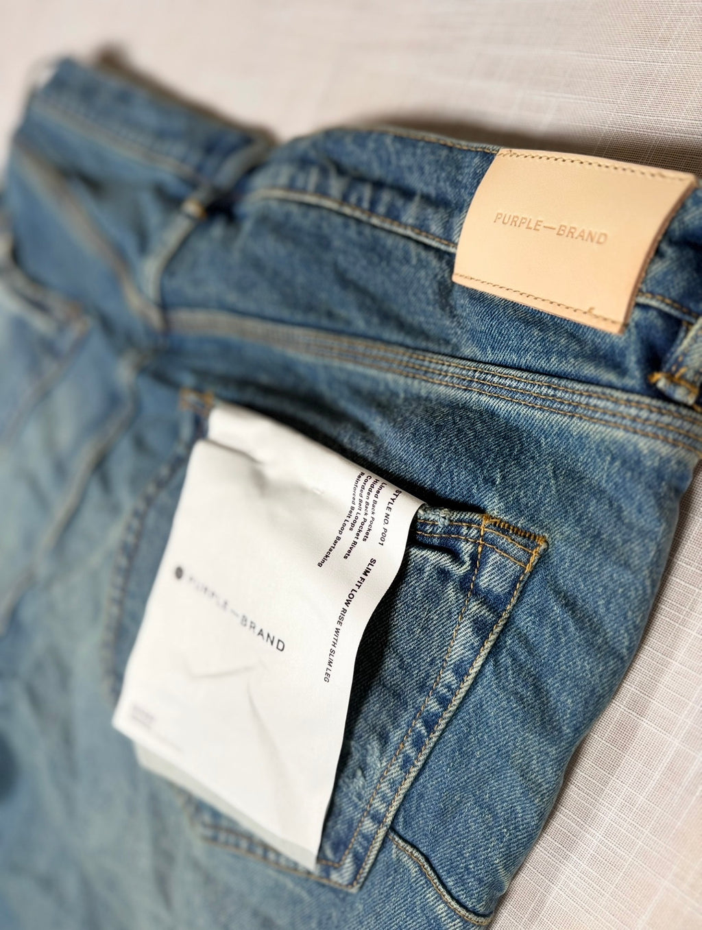 Purple Brand P001 Vintage Knee Blowout Jean – Mid Indigo