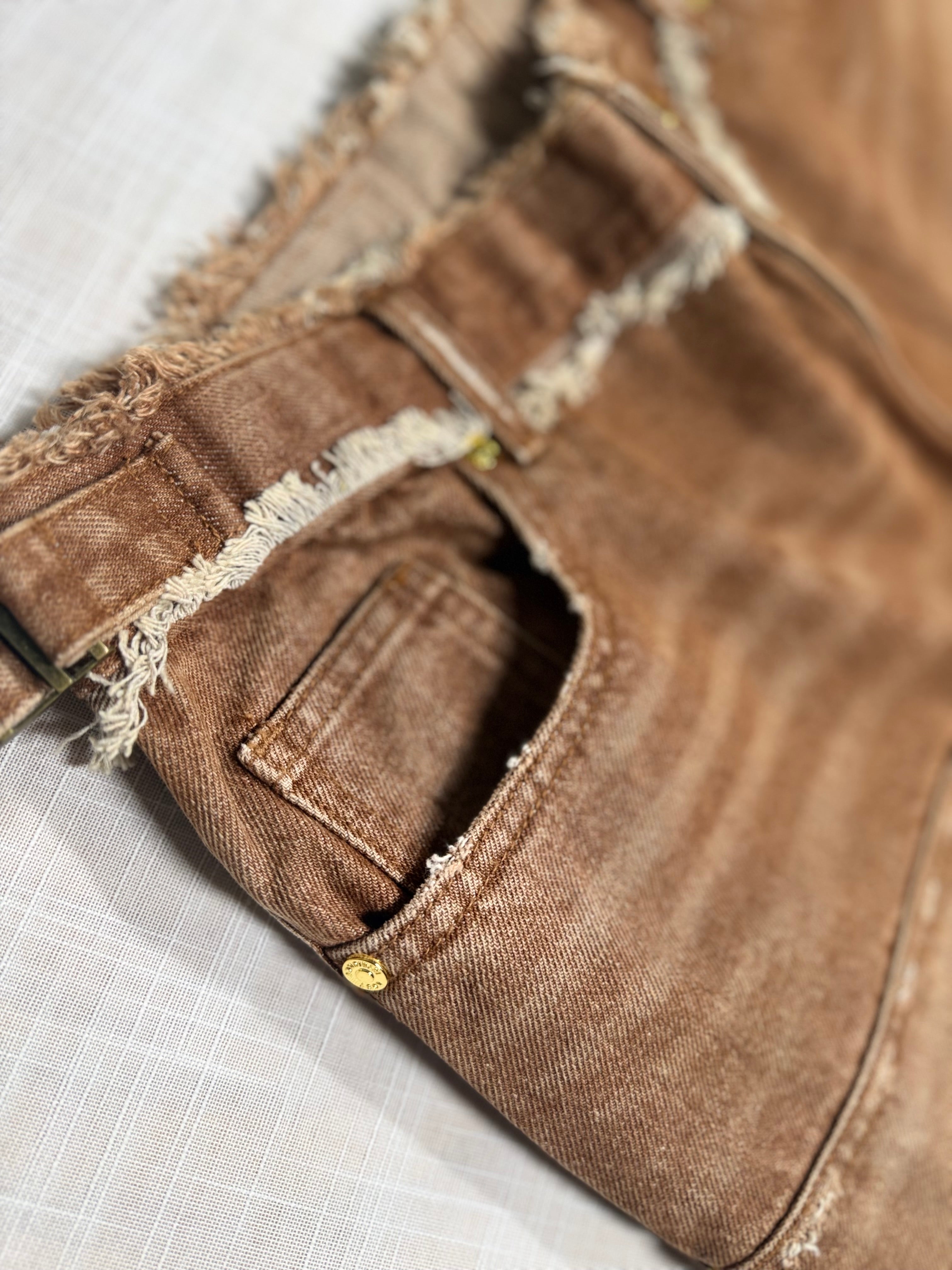 Lost Intricacy Midnight Empire Brown Denim Short