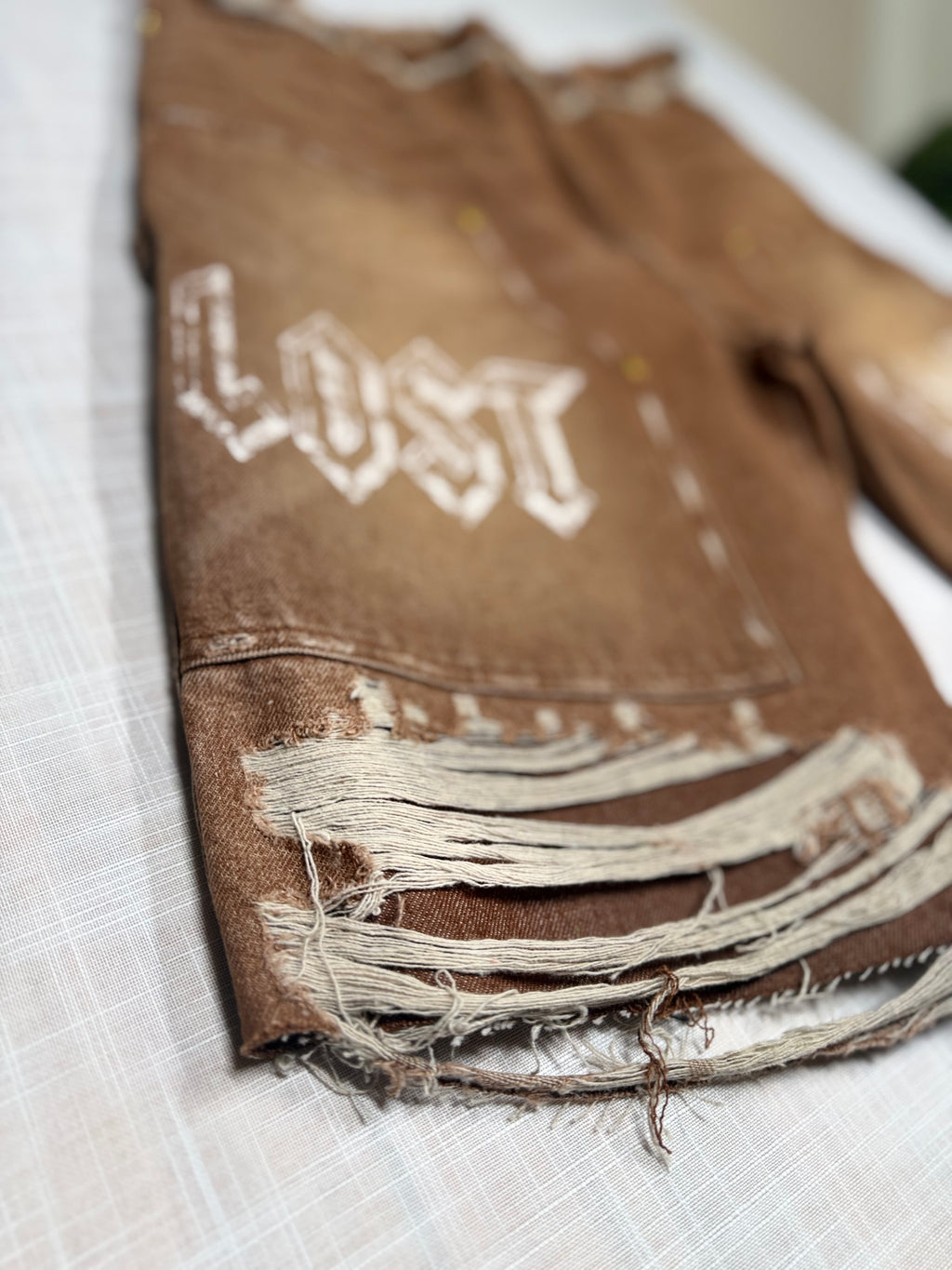 Lost Intricacy Midnight Empire Brown Denim Short