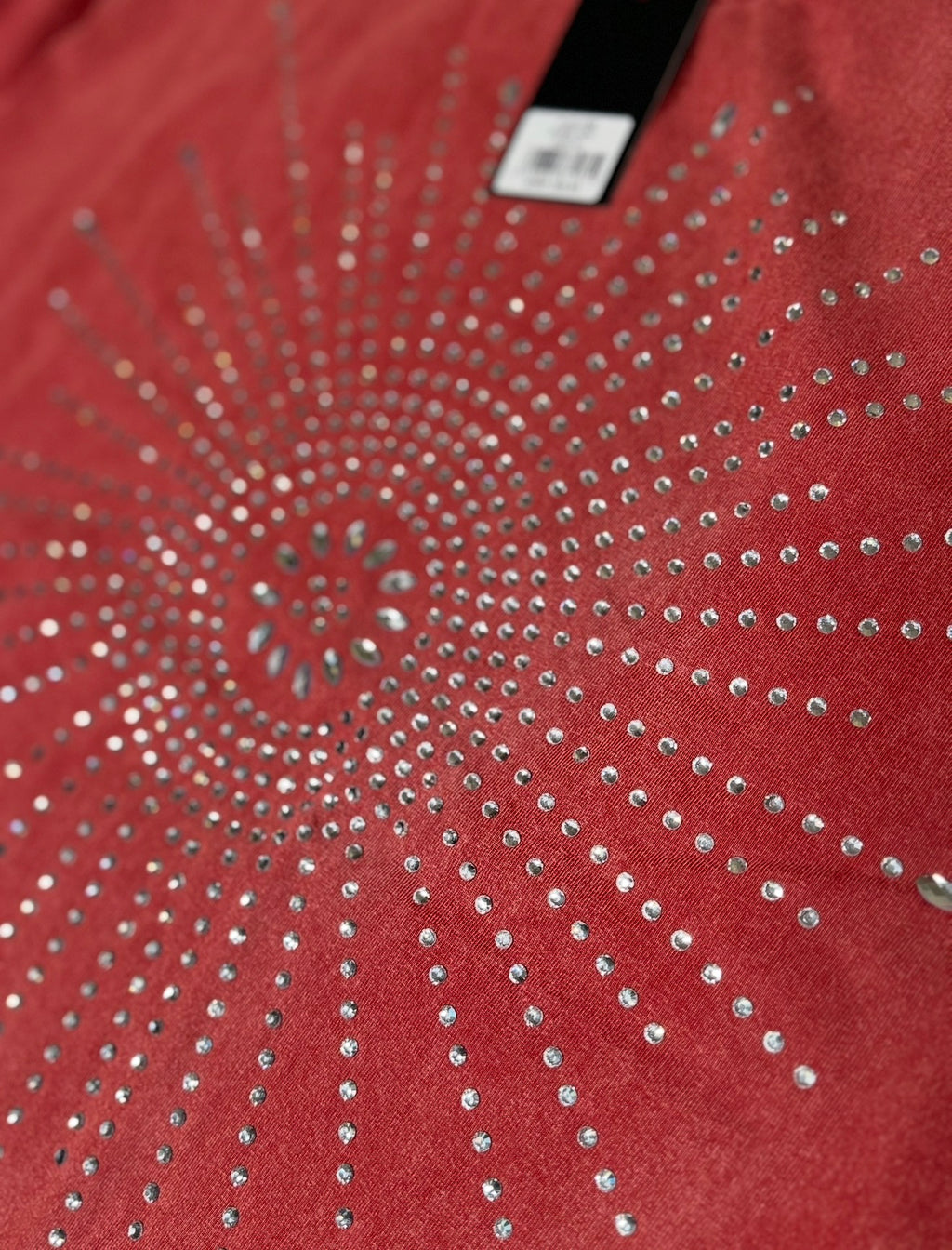 Politics Studios Pryden #008 Rhinestone Tee – Burgundy