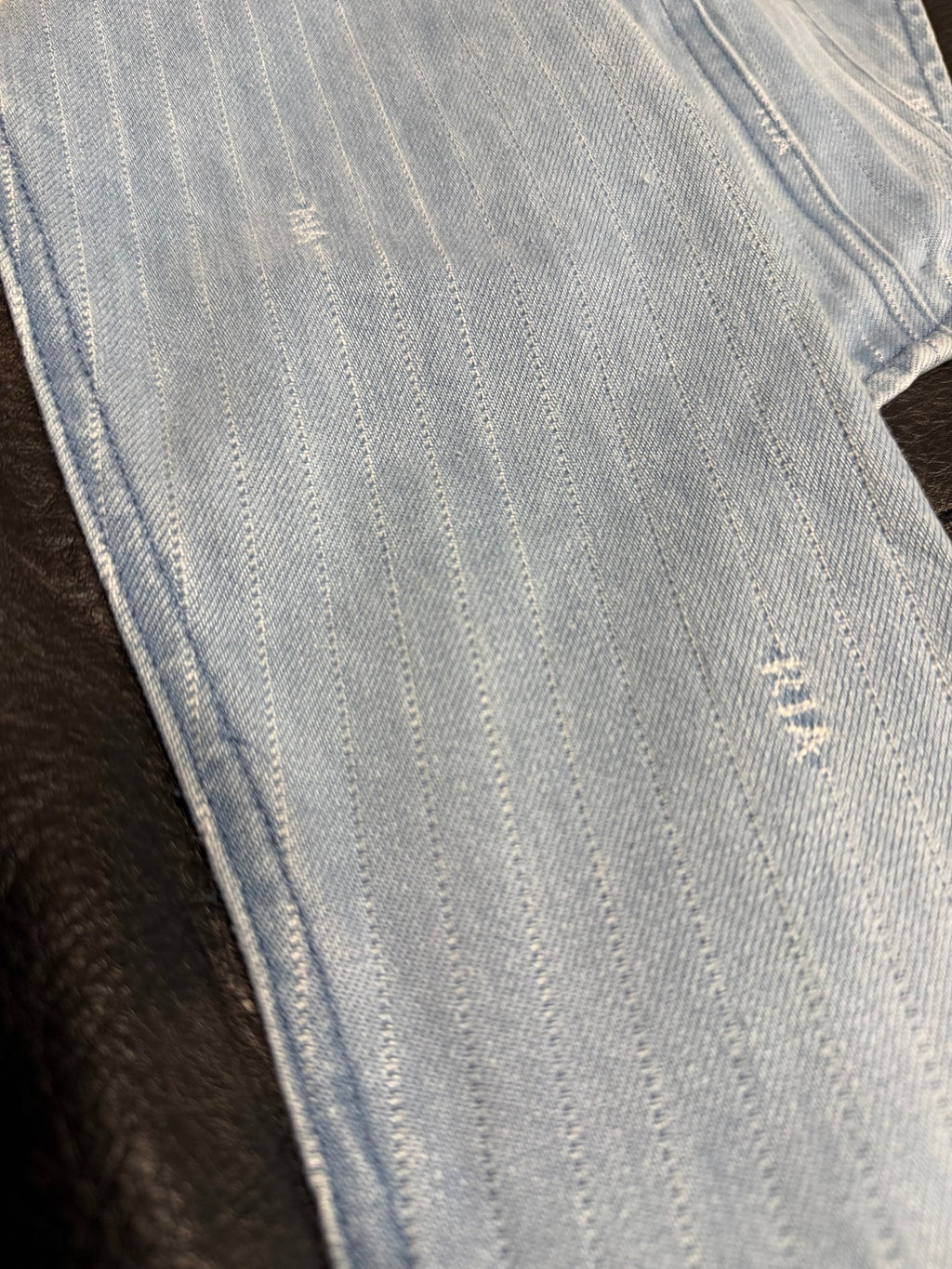 RTA Cedric Denim Jacket – Blue Pinstripe Combo