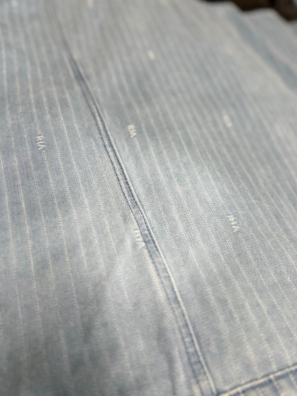 RTA Cedric Denim Jacket – Blue Pinstripe Combo