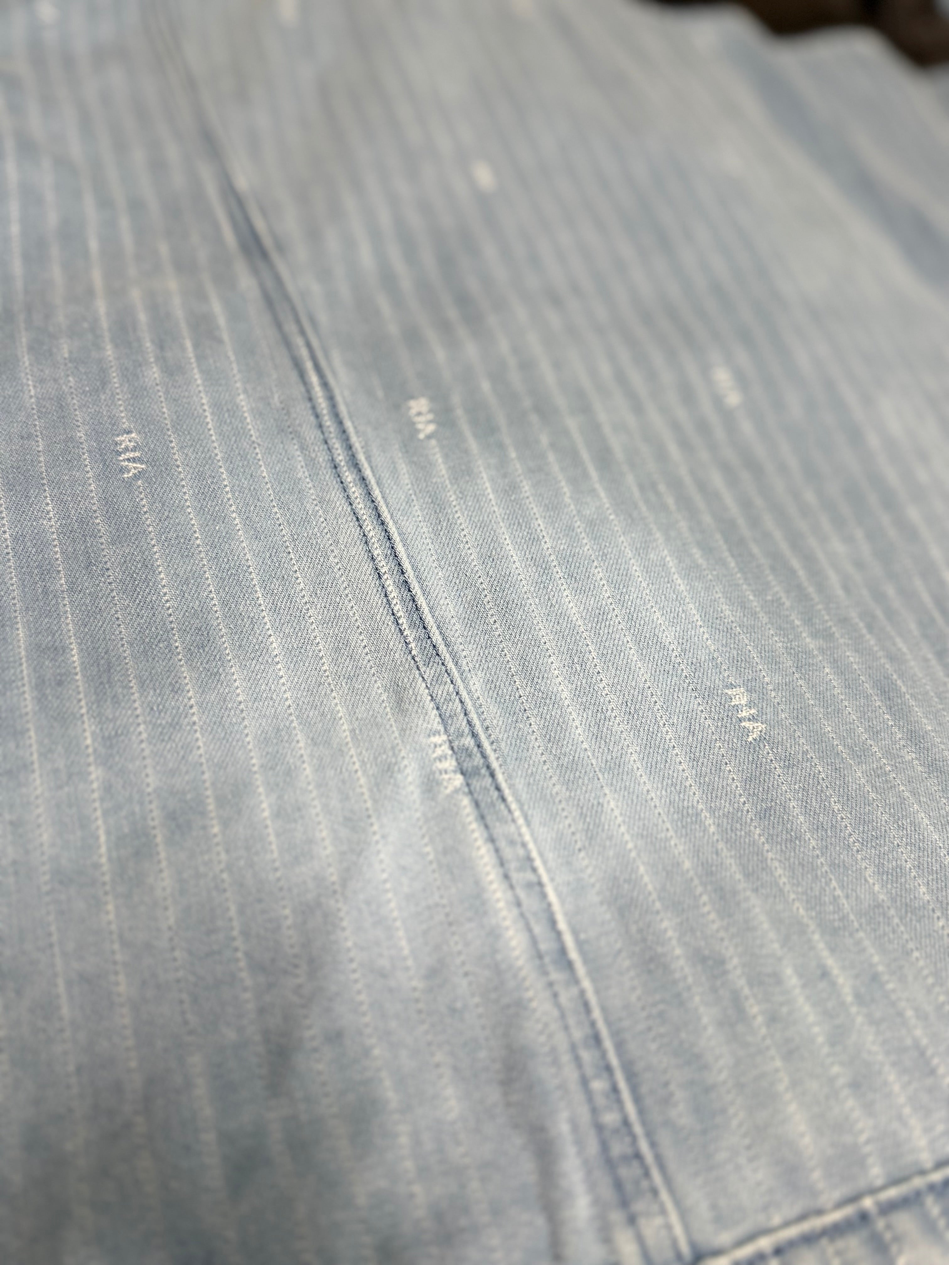 RTA Cedric Denim Jacket – Blue Pinstripe Combo