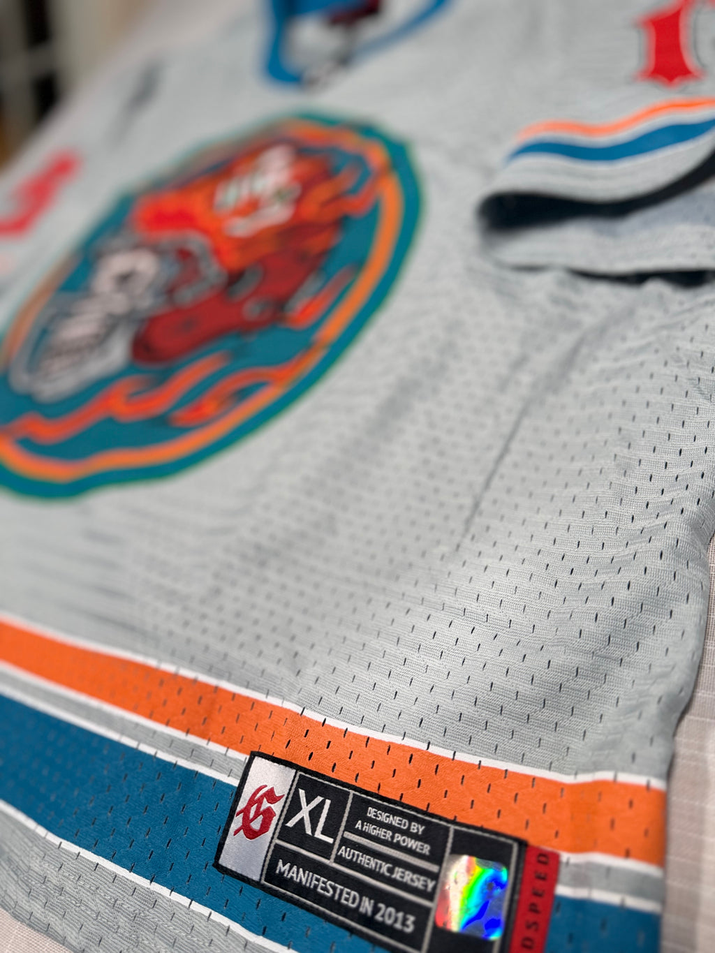 Godspeed New York First Down Jersey - Teal & Orange