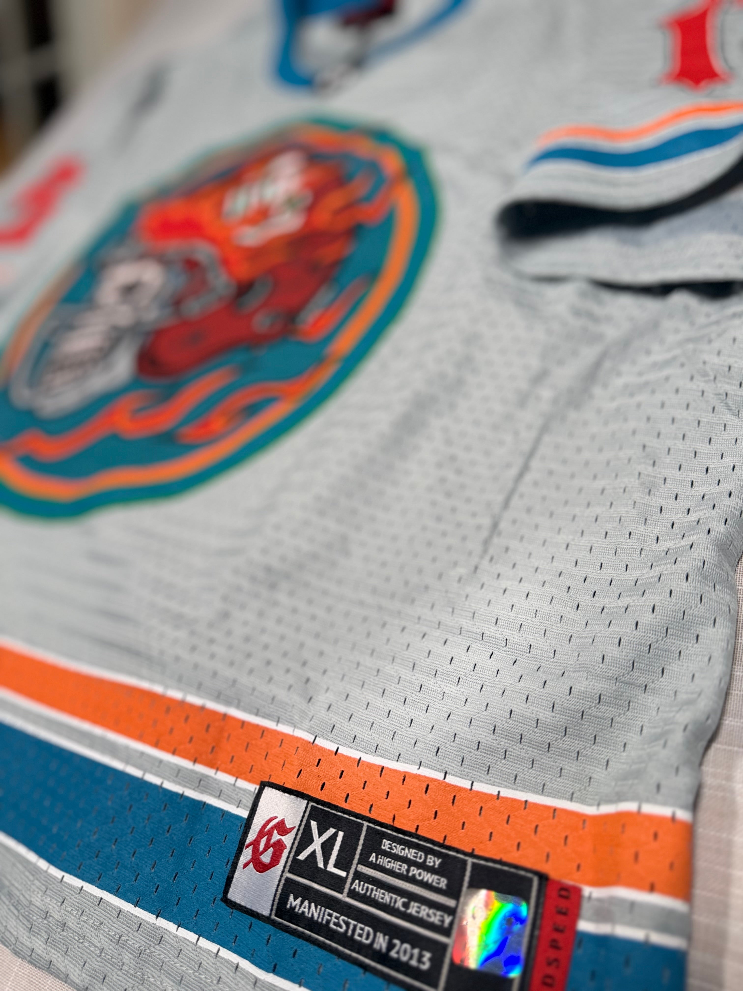 Godspeed New York First Down Jersey - Teal & Orange