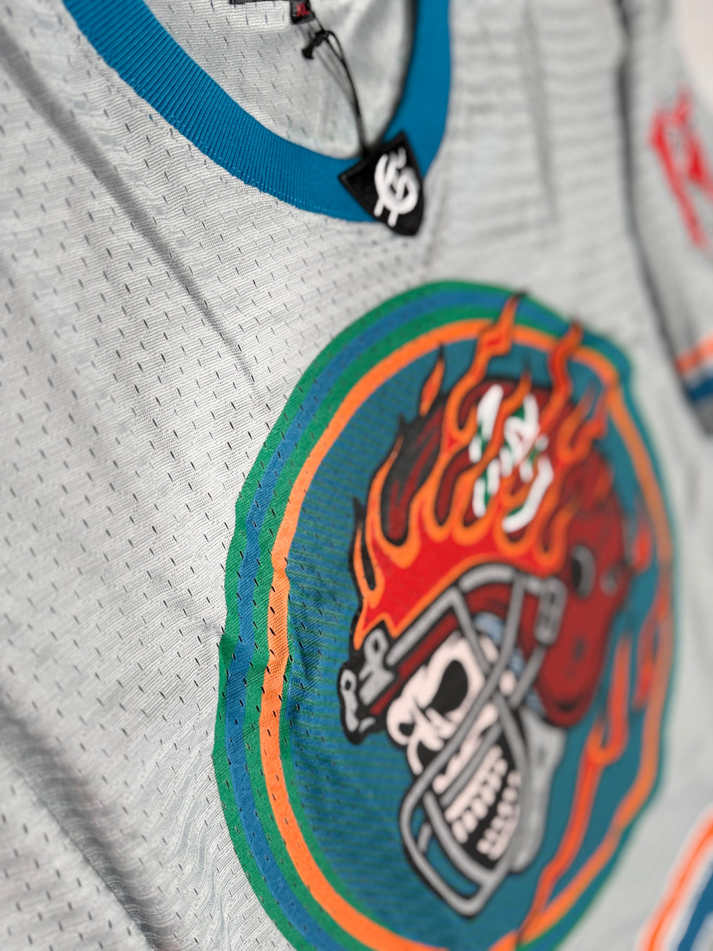 Godspeed New York First Down Jersey - Teal & Orange