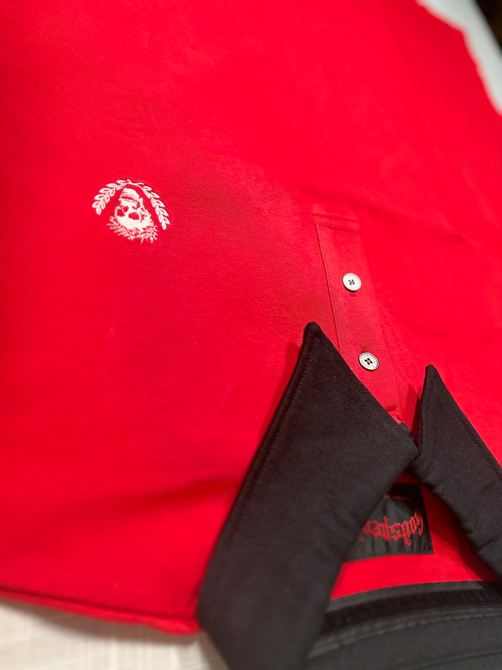 Godspeed Victor Minimal Crest Polo - Red