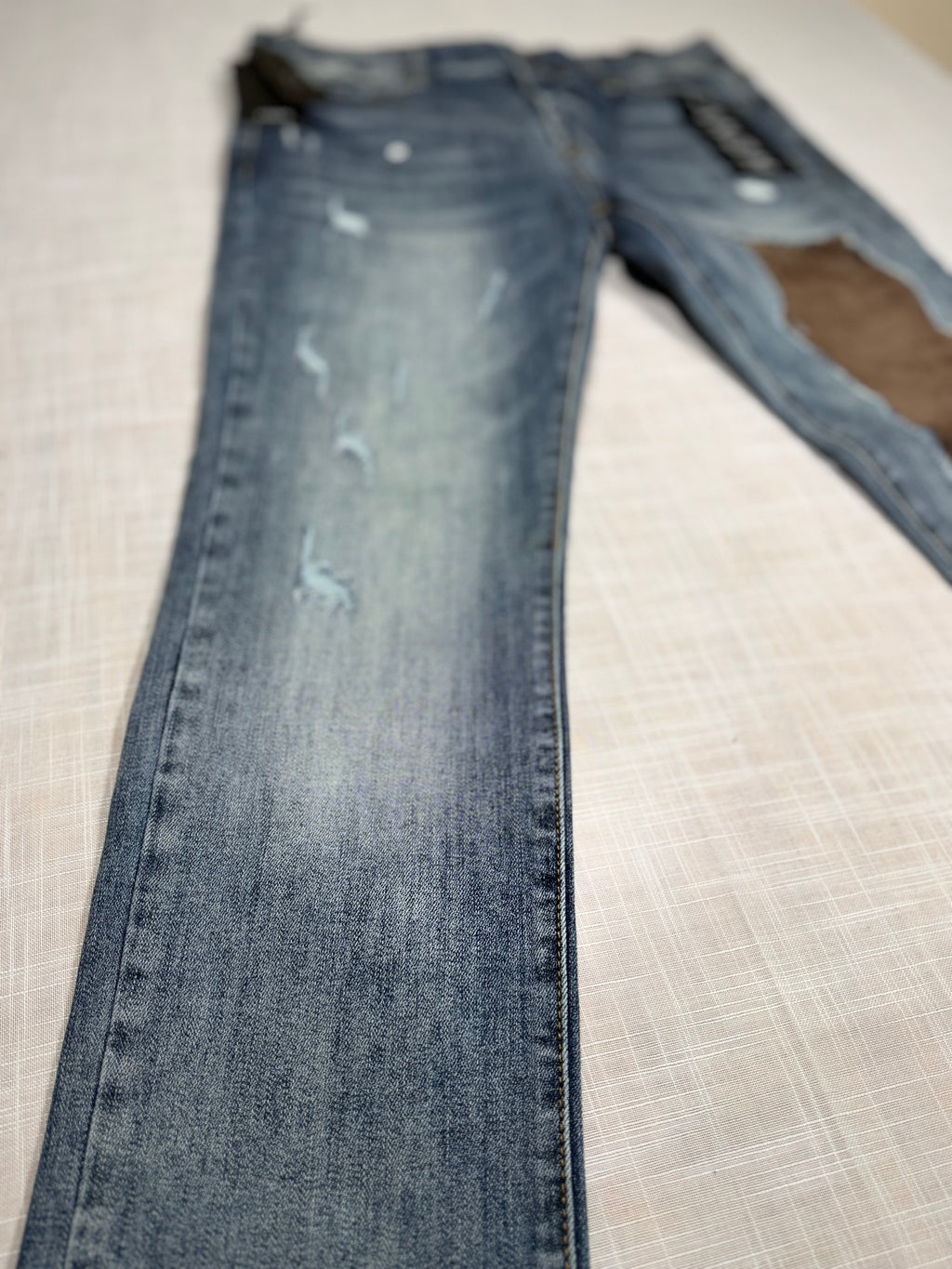 Anom Jeans Driftwood Blue Wash Slim Fit Jeans