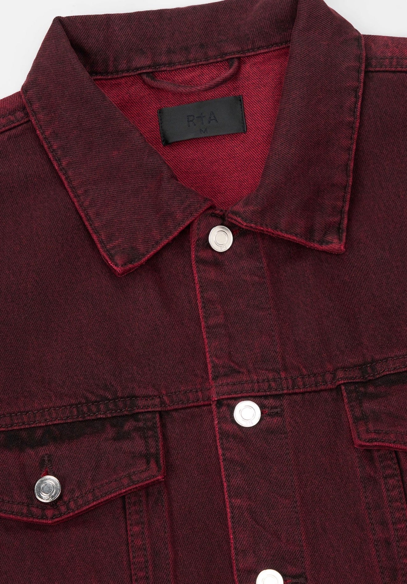 RTA Elmer Denim Jacket - Red Grain