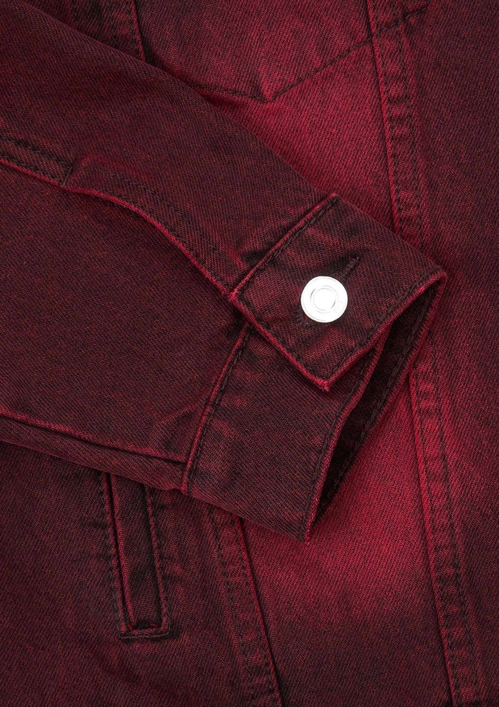 RTA Elmer Denim Jacket - Red Grain