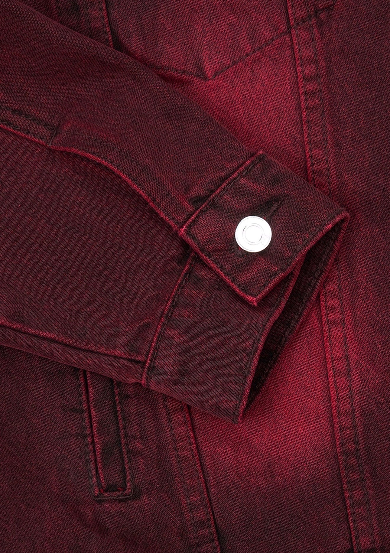 RTA Elmer Denim Jacket - Red Grain