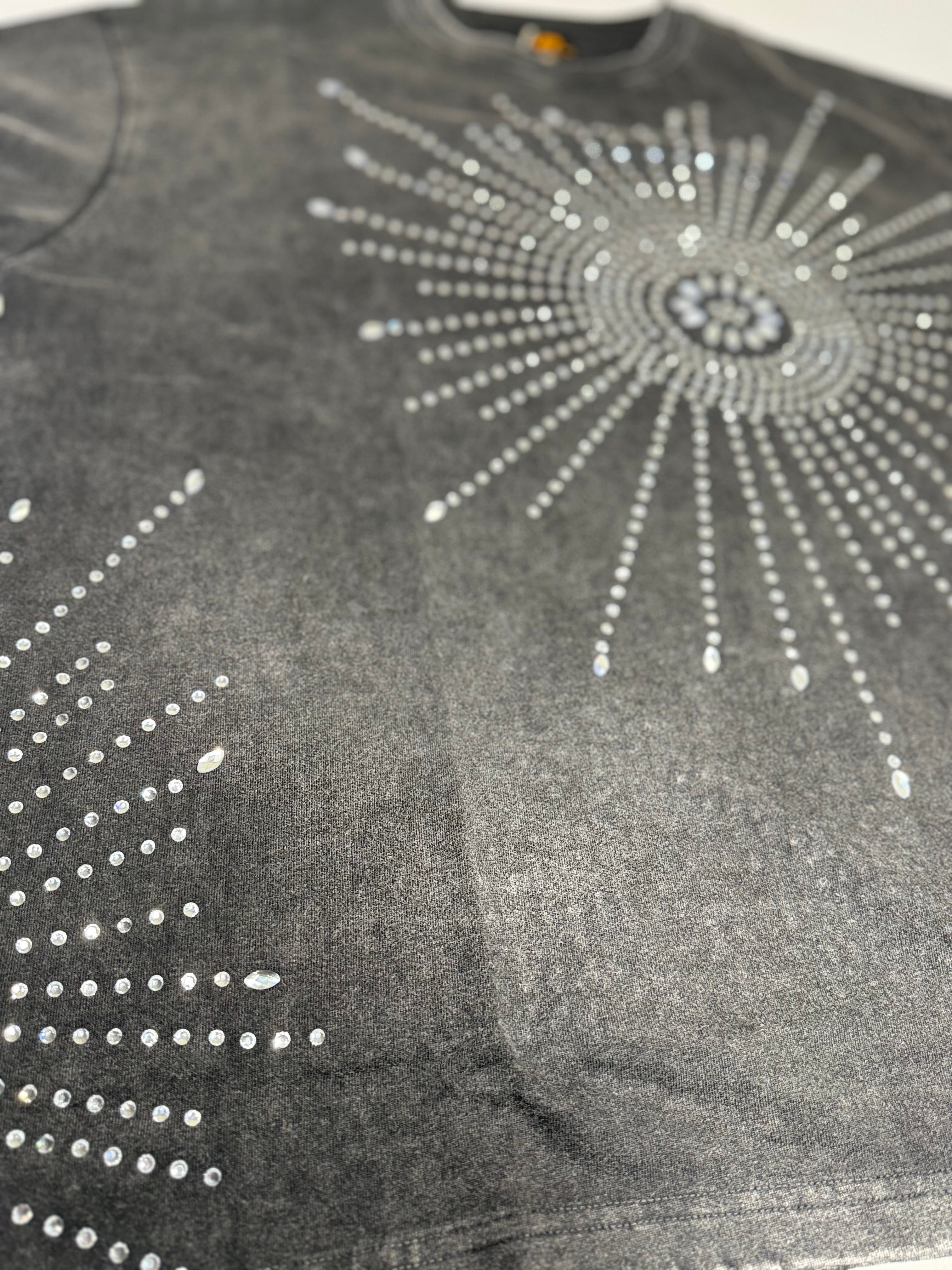 Politics Studios Pryde #089 Rhinestone Tee – Black