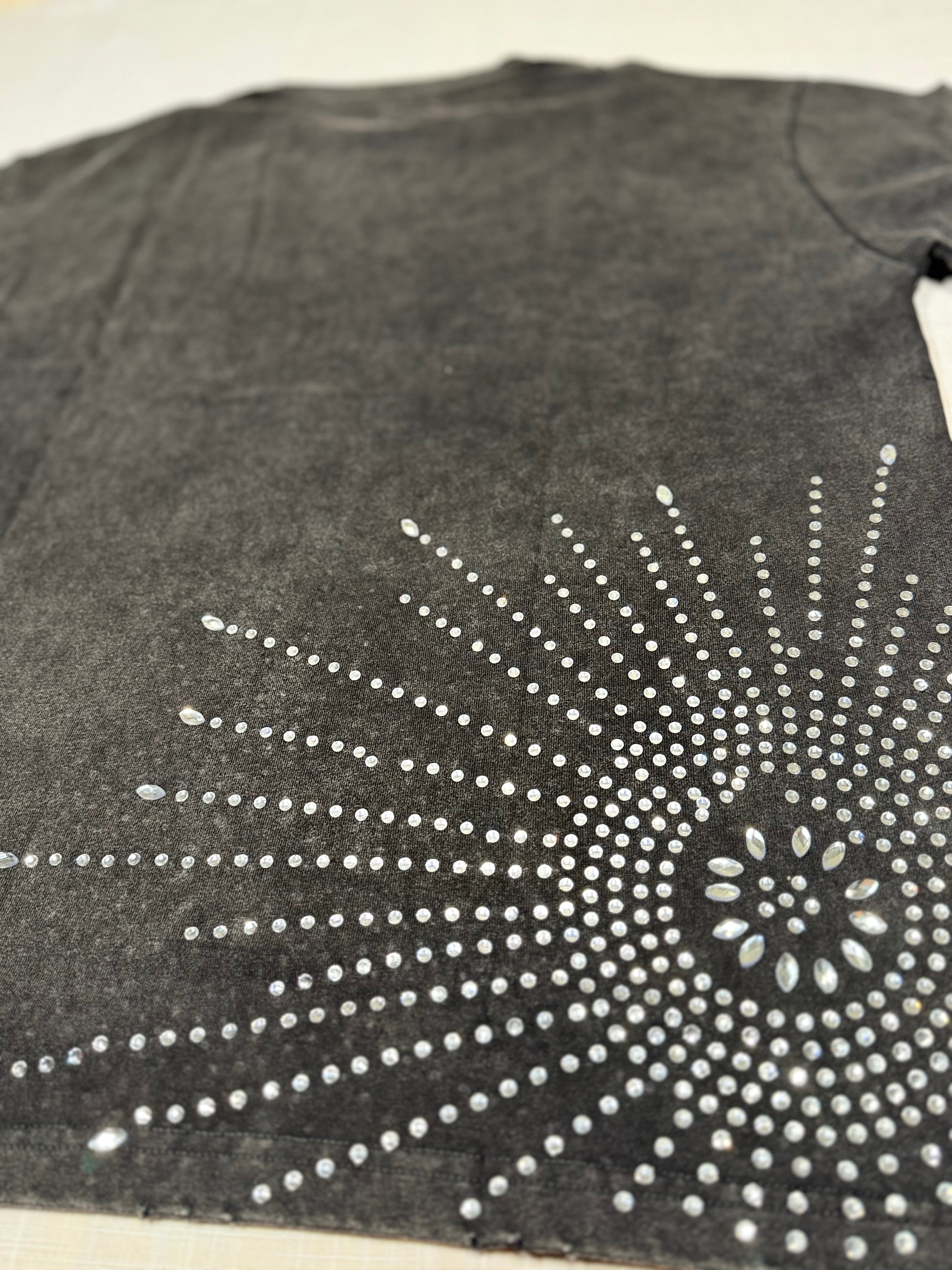 Politics Studios Pryde #089 Rhinestone Tee – Black
