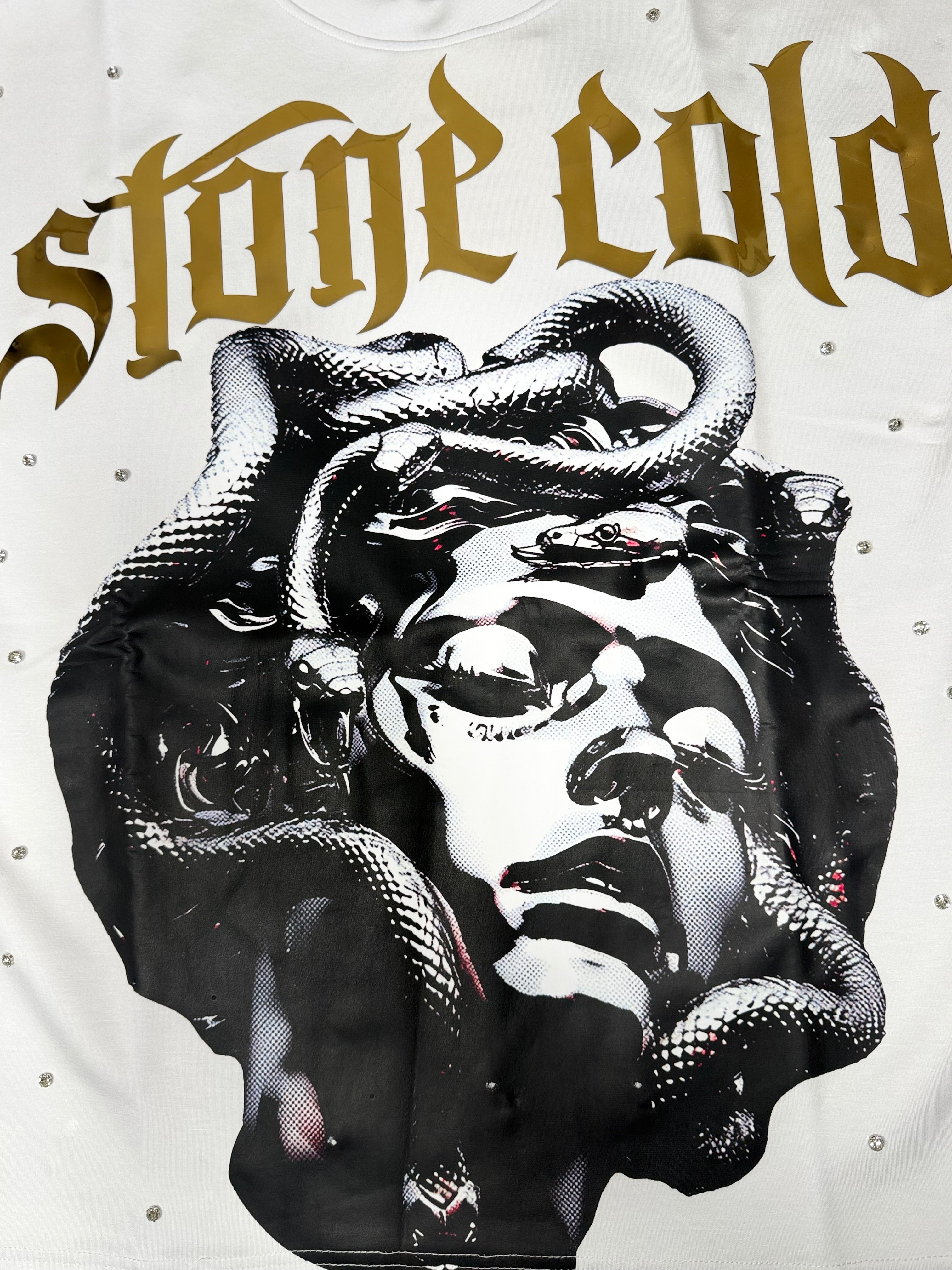 Rare Common Stone Cold Still Beating Rhinestone Tee