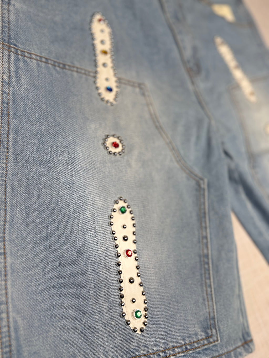 Politics Studios Bravo 780 Light Blue Jean Shorts