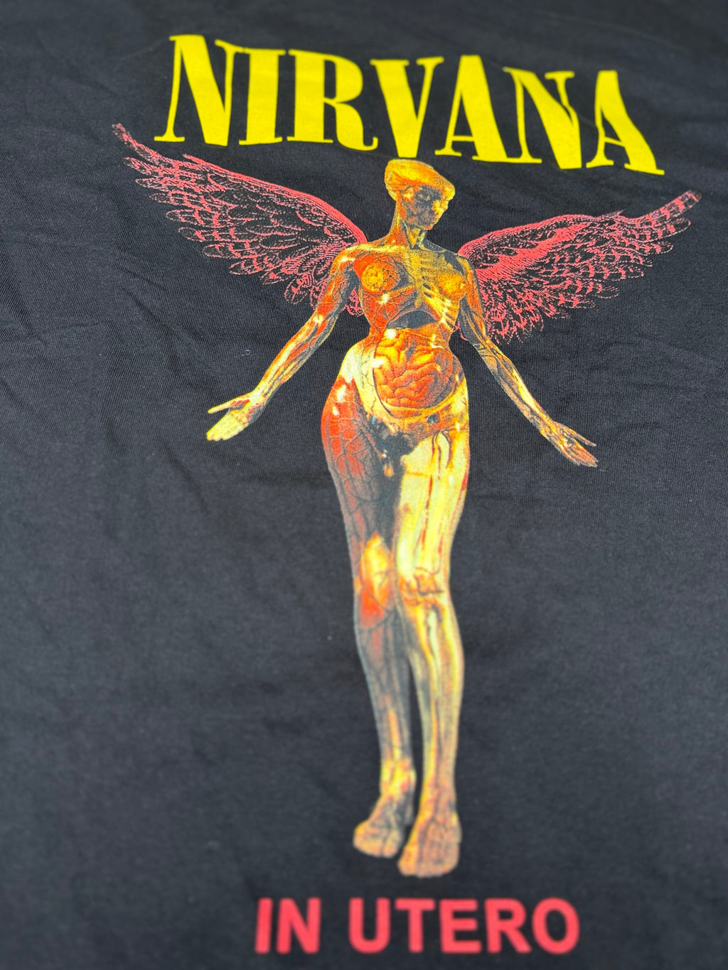Planet Tees Nirvana In Utero Anatomical Angel