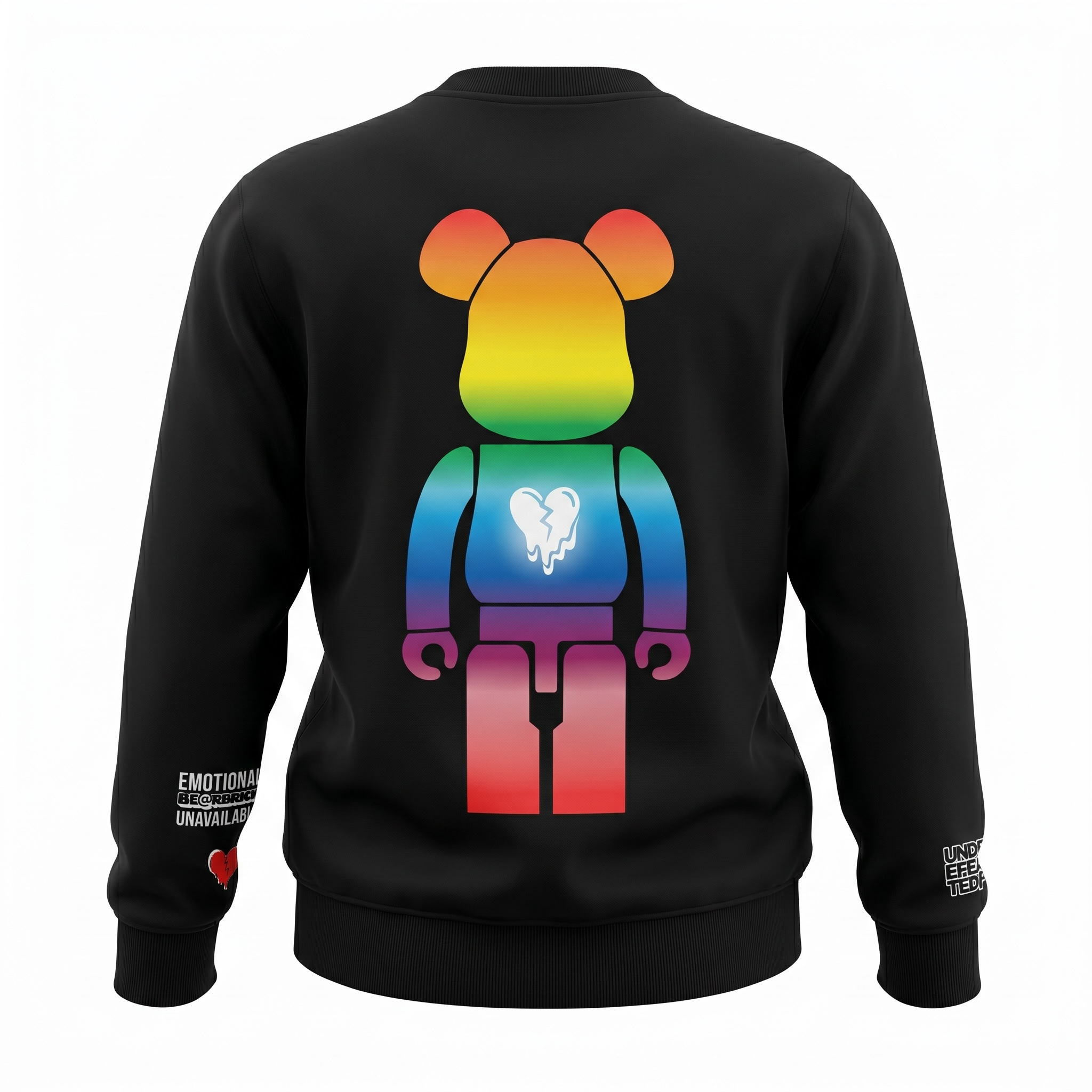 Emotionally Unavailable x Medicom x Undefeated Be@rbrick Crewneck Shirt