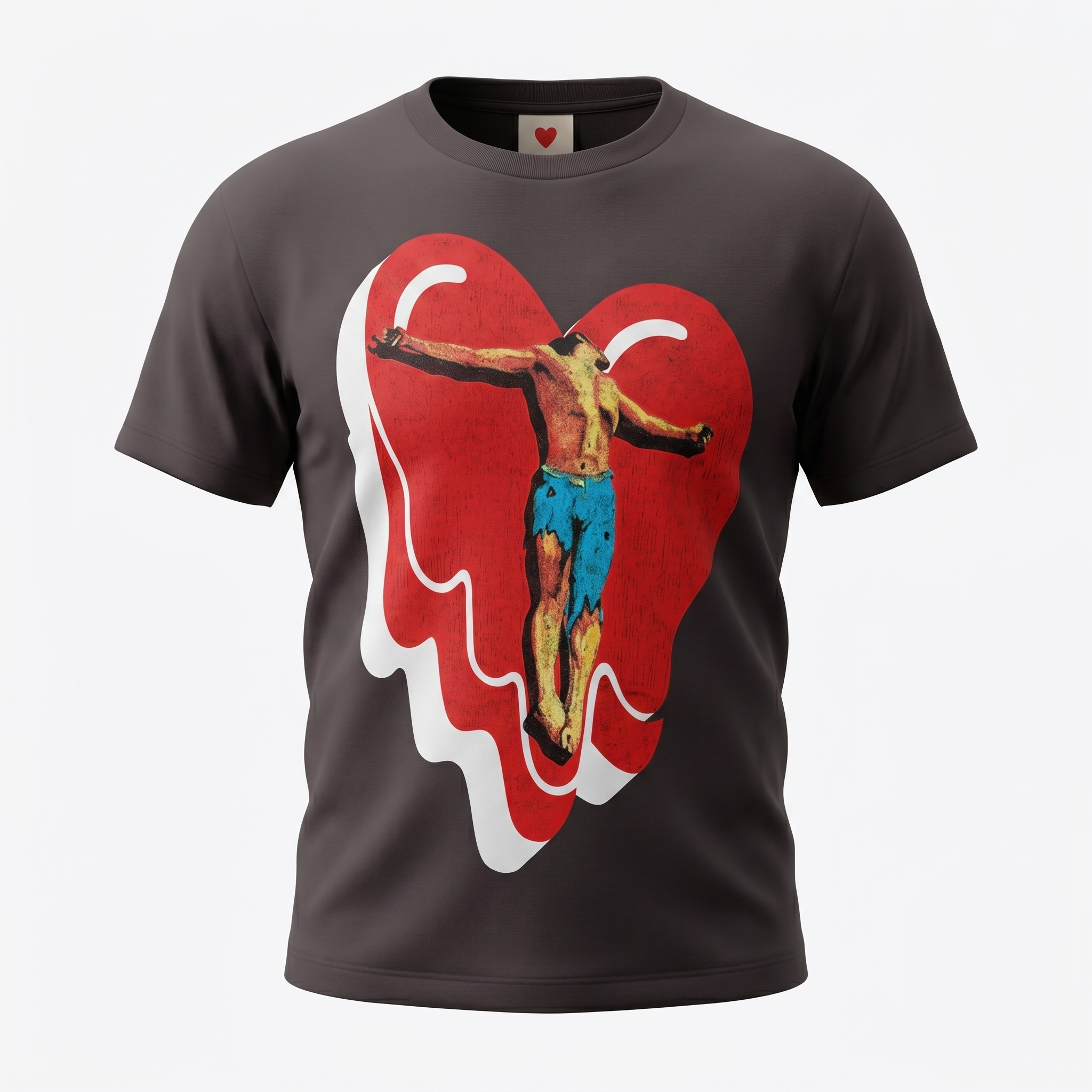 Emotionally Unavailable Crucified Heart Tee