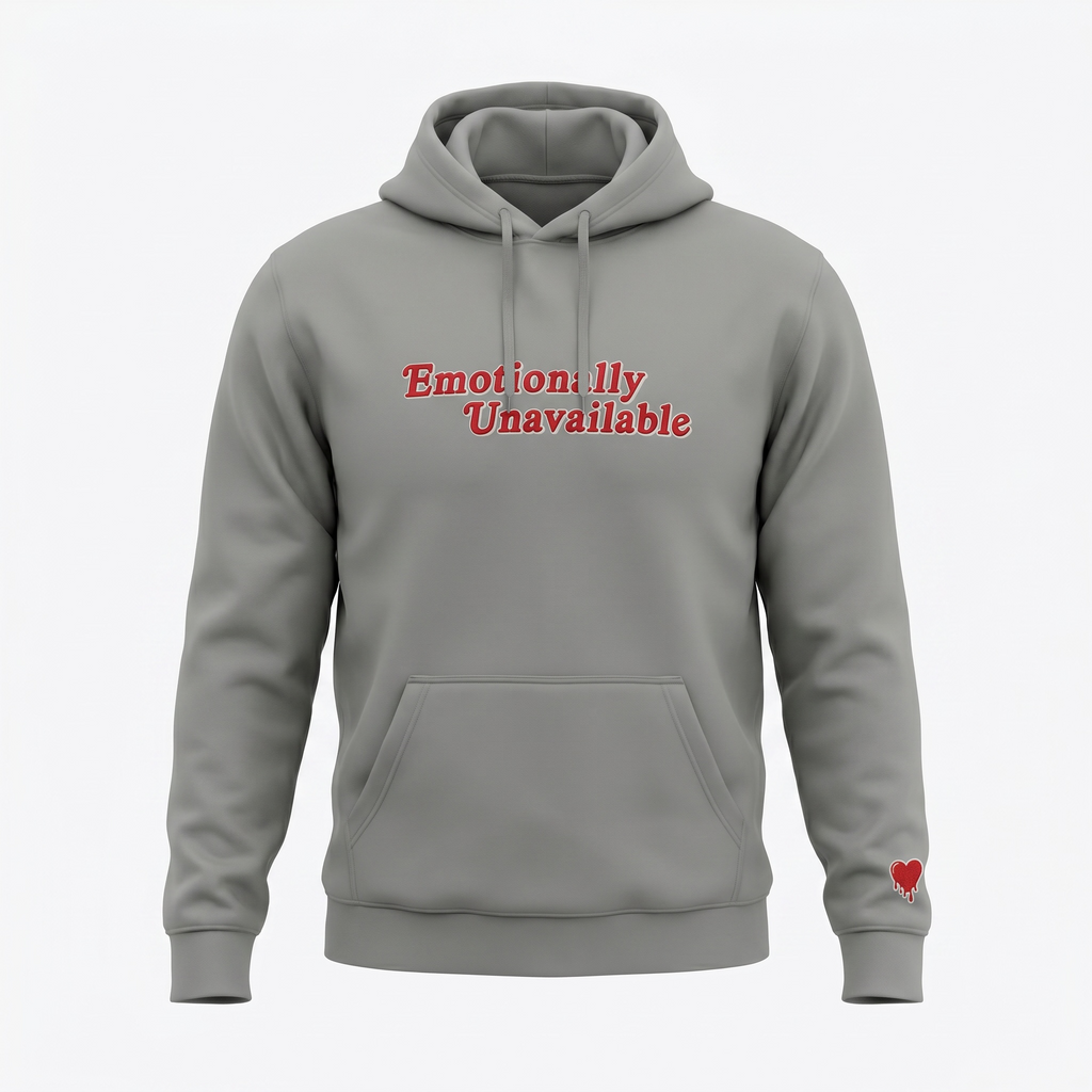 Emotionally Unavailable x Rolling Stones Grey Hoodie