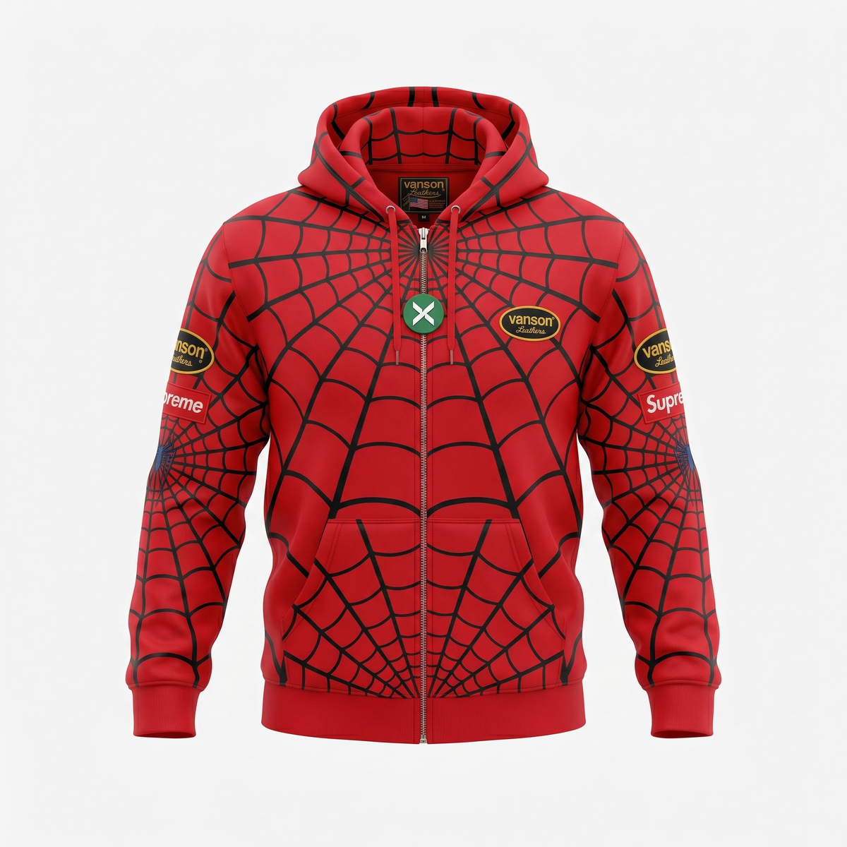 Supreme x Vanson Supreme x Vanson Spiderman Zip Hoodie – Dopetivity Supreme x Vanson Supreme x Vanson Spiderman Zip Hoodie – Dopetivity