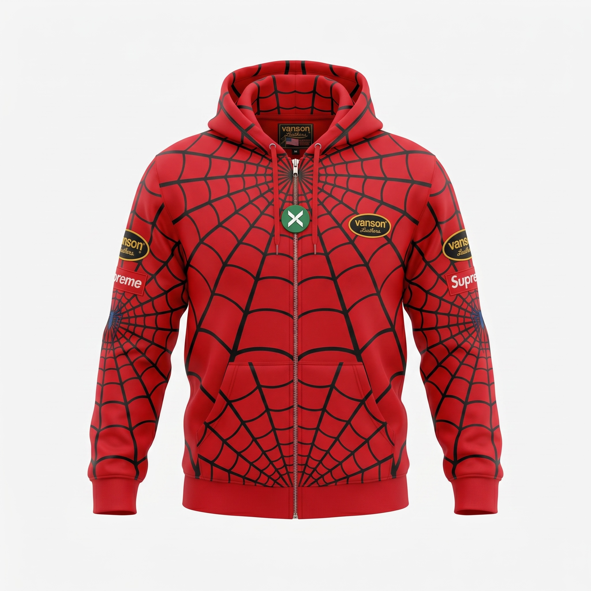 Supreme x Vanson Supreme x Vanson Spiderman Zip Hoodie