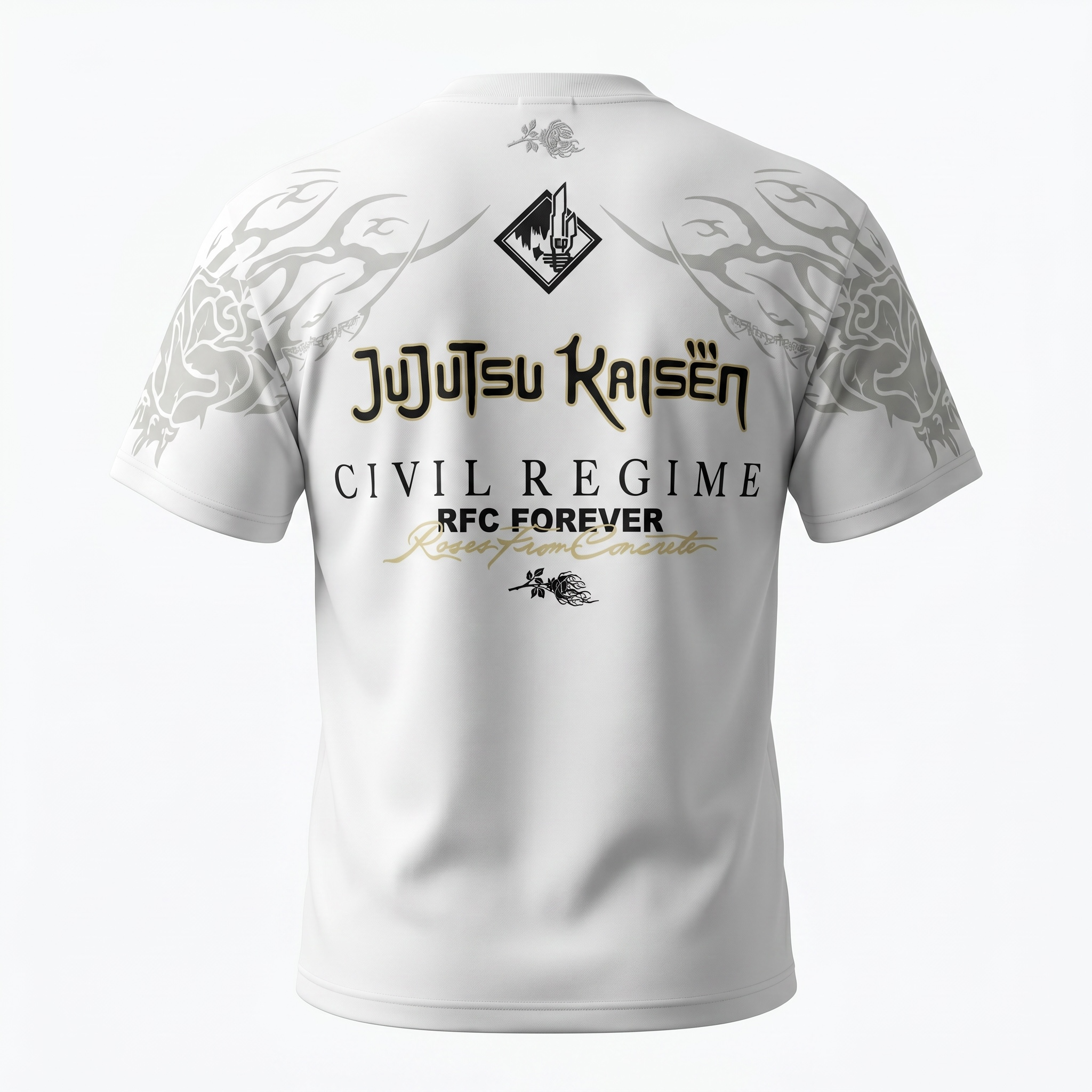 Civil Regime x Jujutsu Kaisen x Roses From Concrete Toji Tee