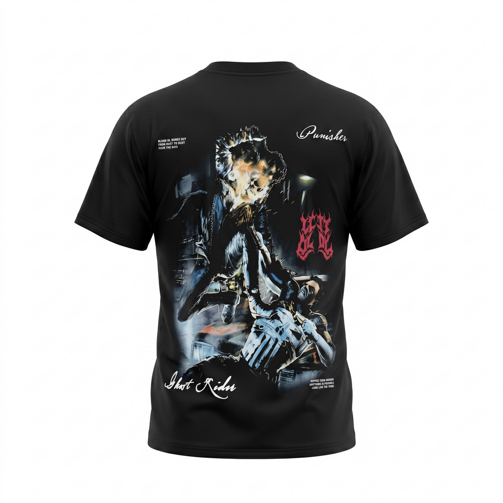 Dechire Lifestyle Ghost Rider x Punisher Tee