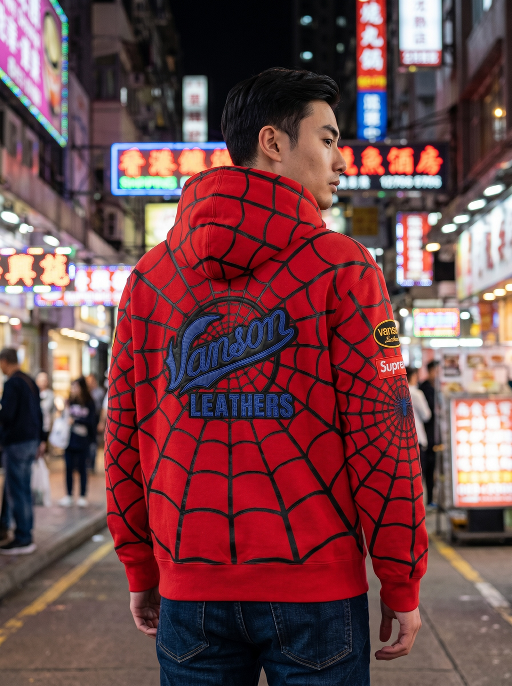Supreme x Vanson Supreme x Vanson Spiderman Zip Hoodie