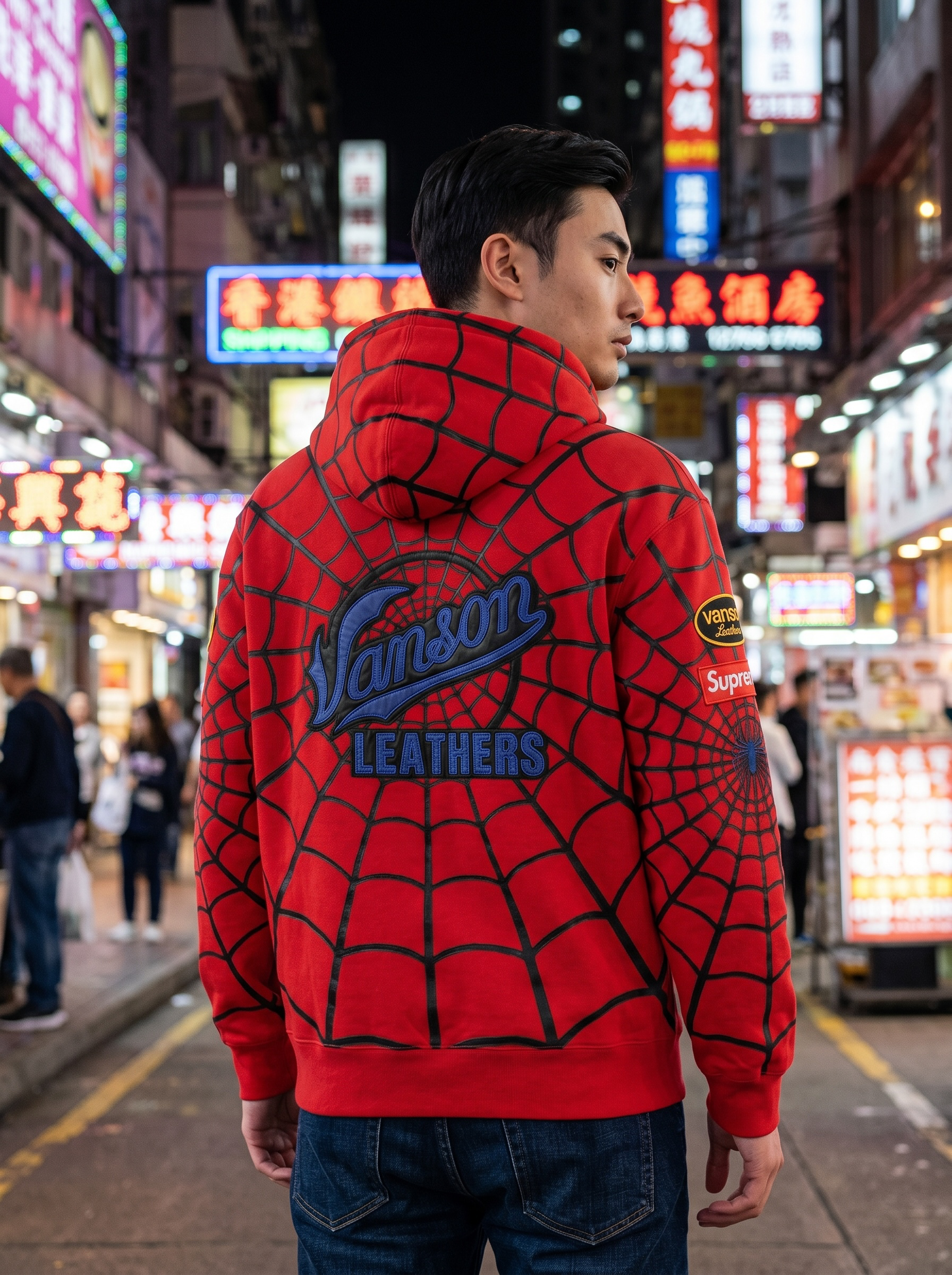 Supreme x Vanson Supreme x Vanson Spiderman Zip Hoodie