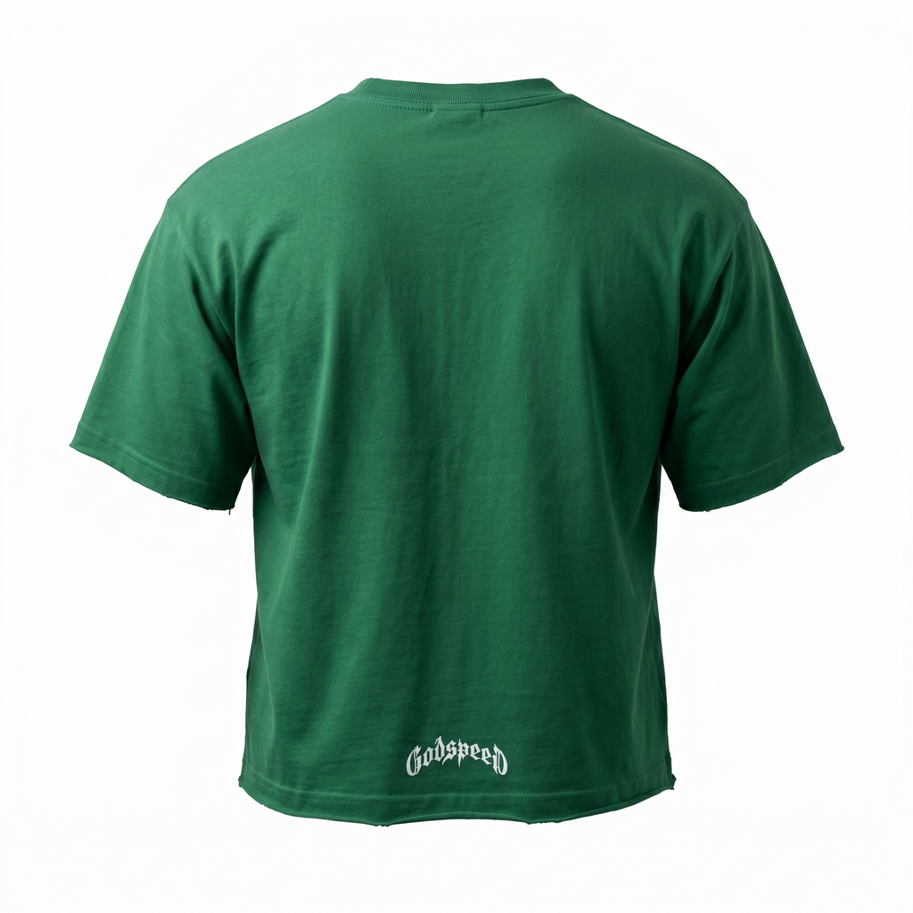 Godspeed Green Skull Crest Tee