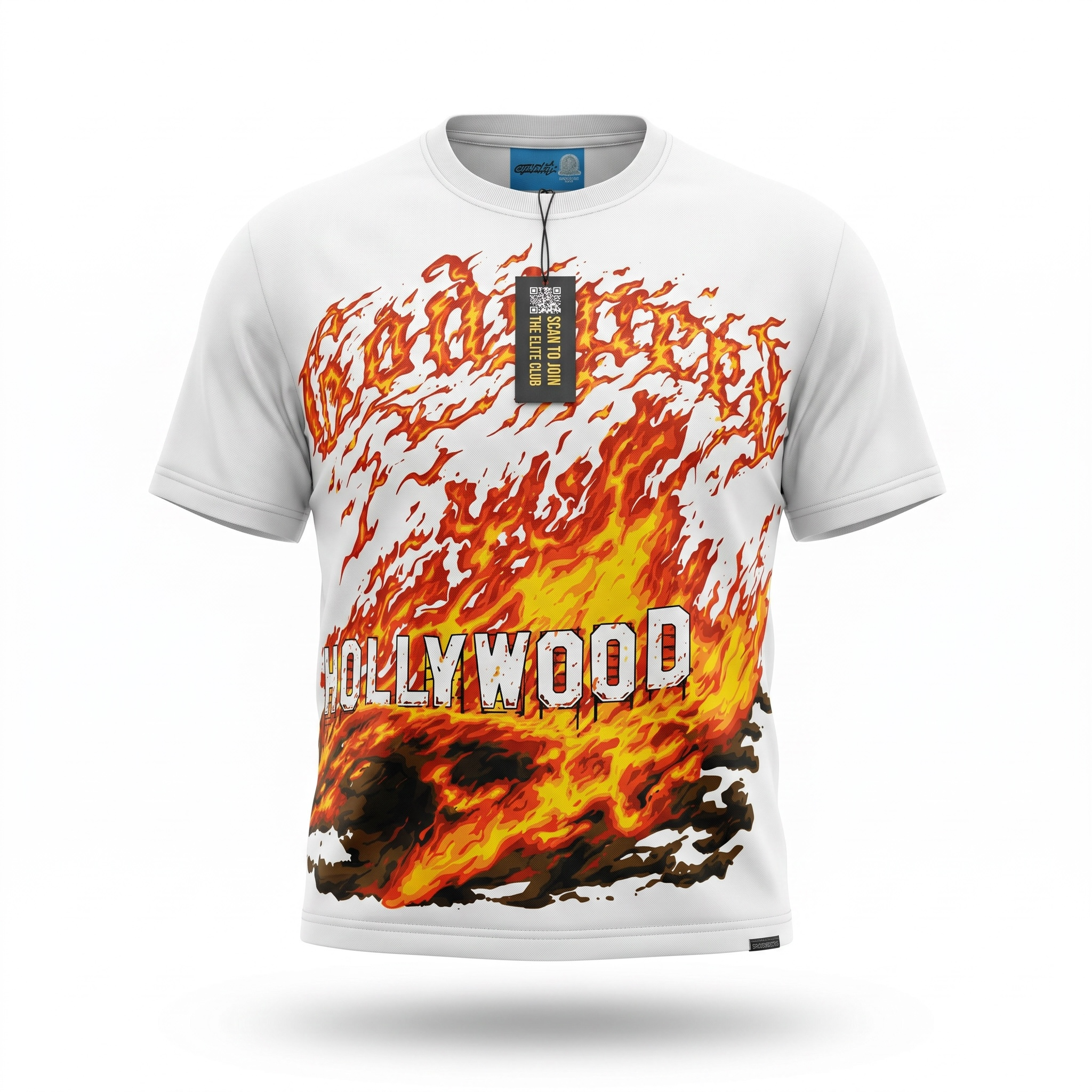 Godspeed Hollywood Fire Tee White