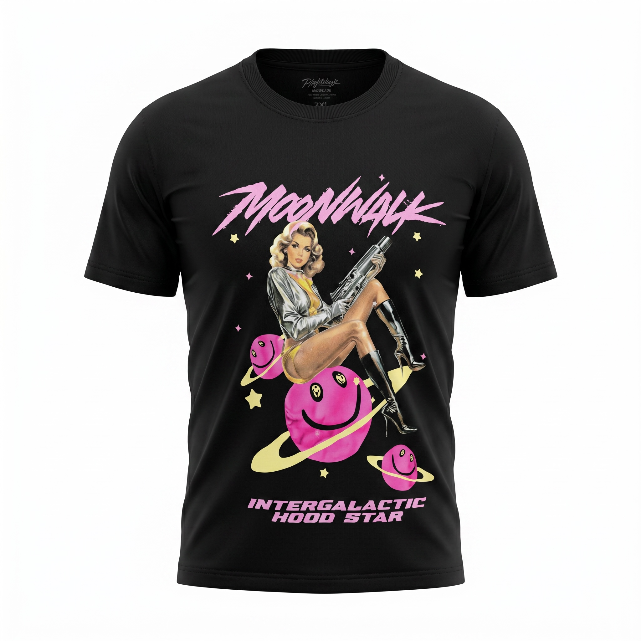 Moonwalk Worldwide x Bun B. Maniak Intergalactic Hood Star Tee