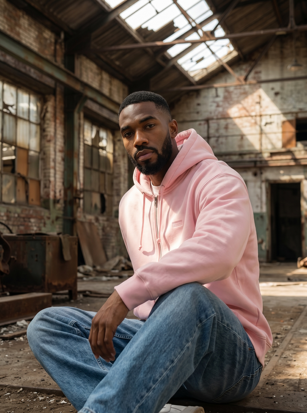 Supreme Pink Small Box Zip Hoodie