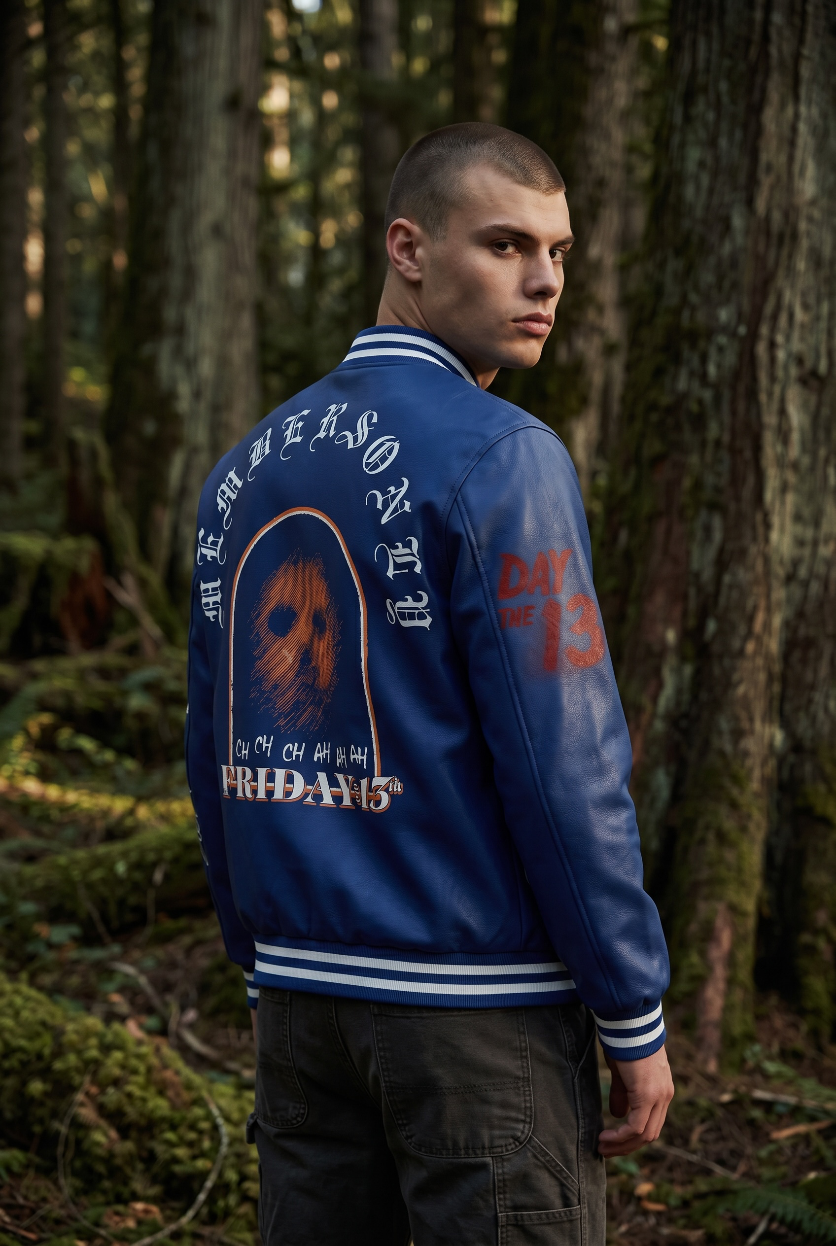 Members Only x Friday the 13th Jason Varsity Jacket