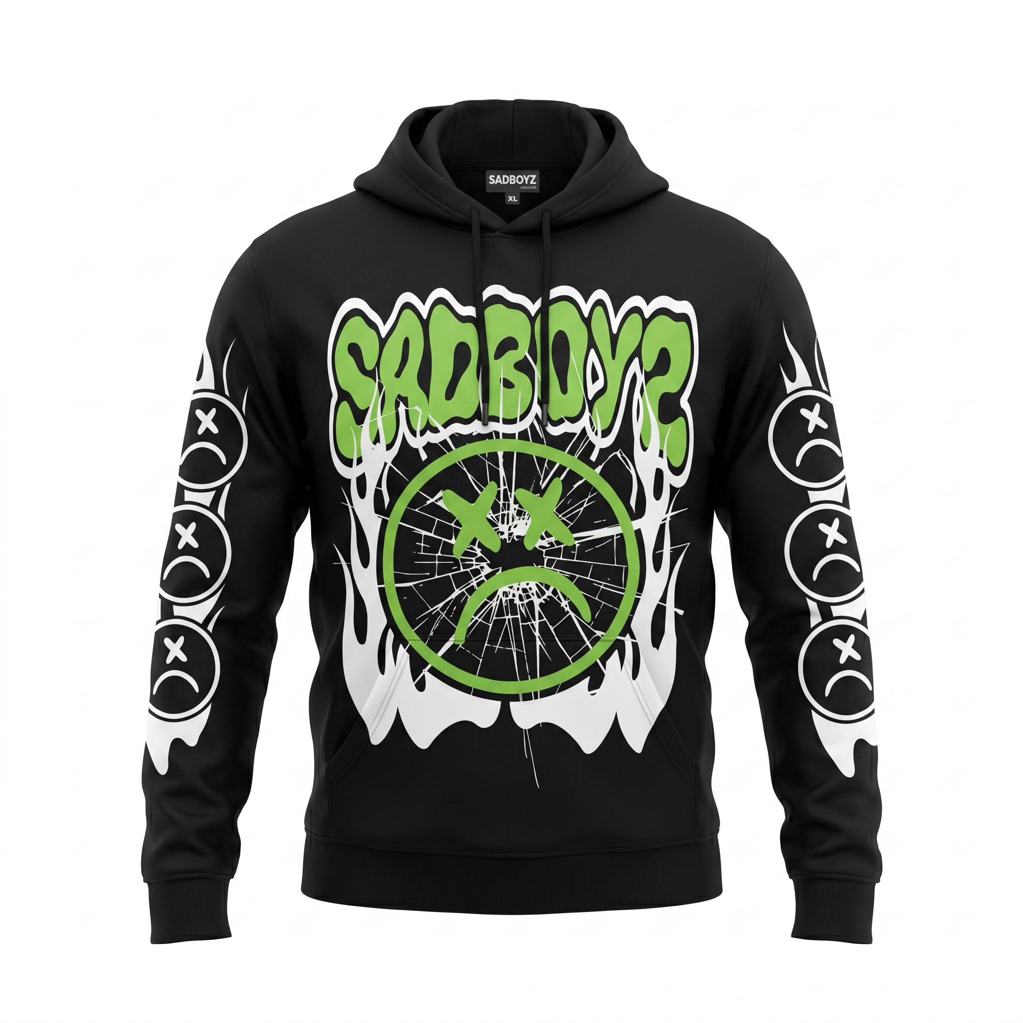 Sadboyz Graphic Hoodie Black/Green