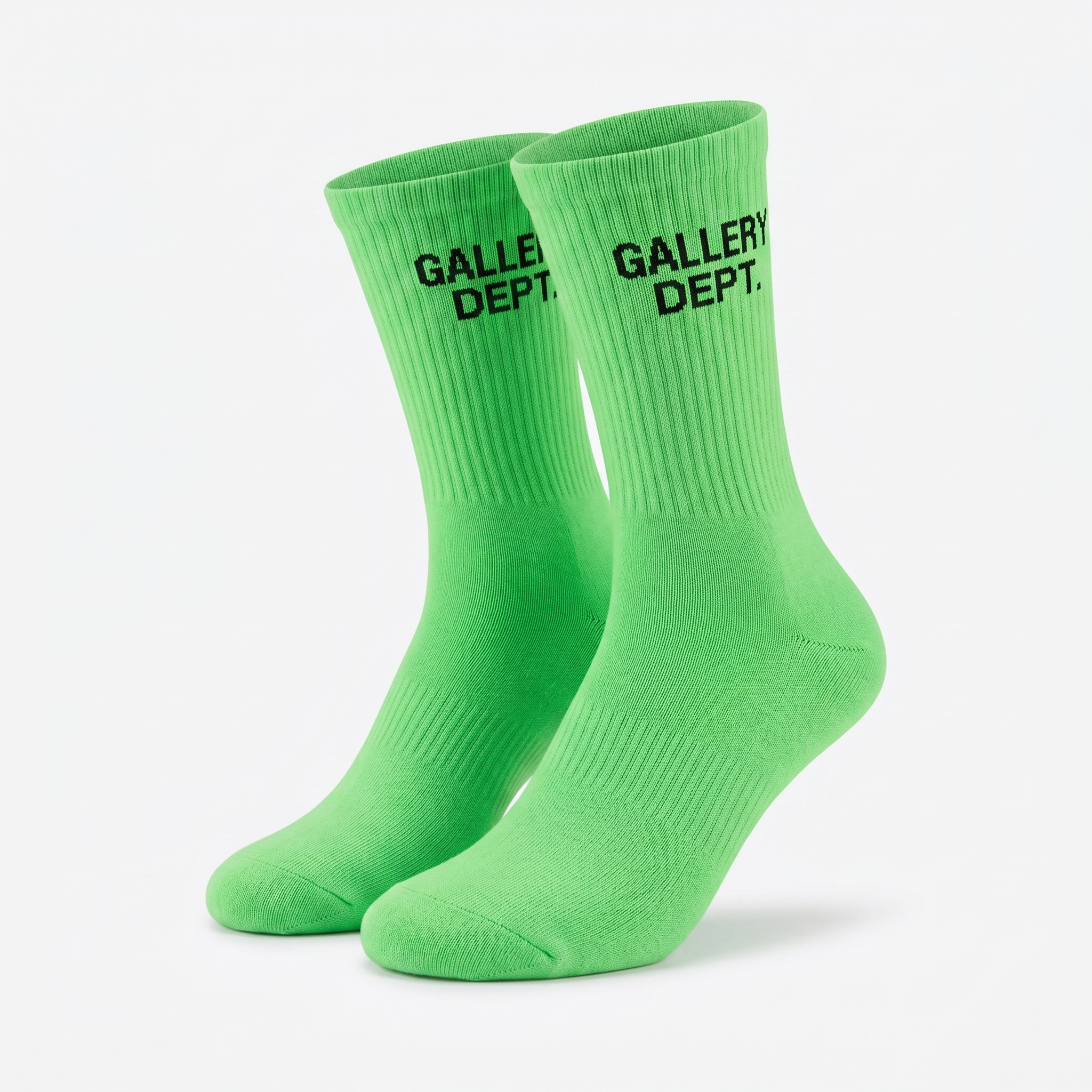 Gallery Dept. Logo Socks Neon Green