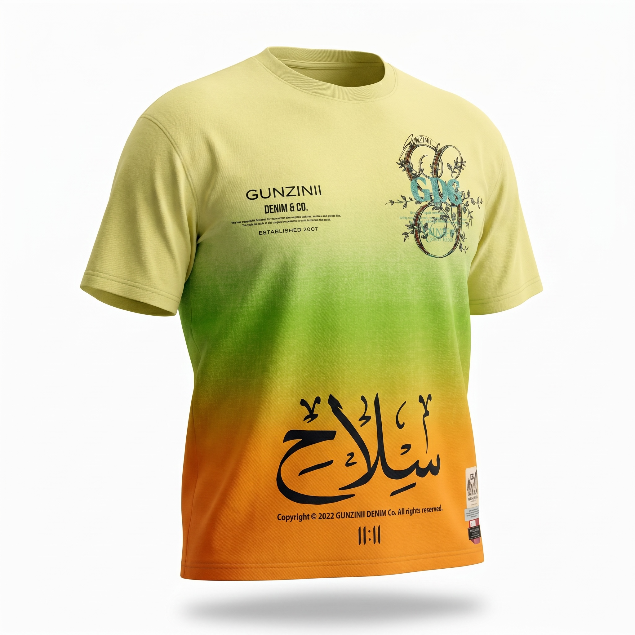Gunzinii Gradient Floral Tee