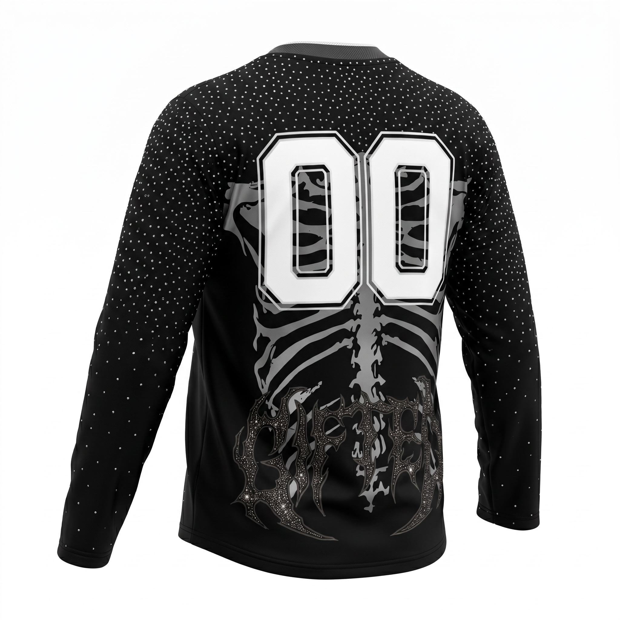 GFTD LA Rhinestone Strength Long Sleeve Jersey