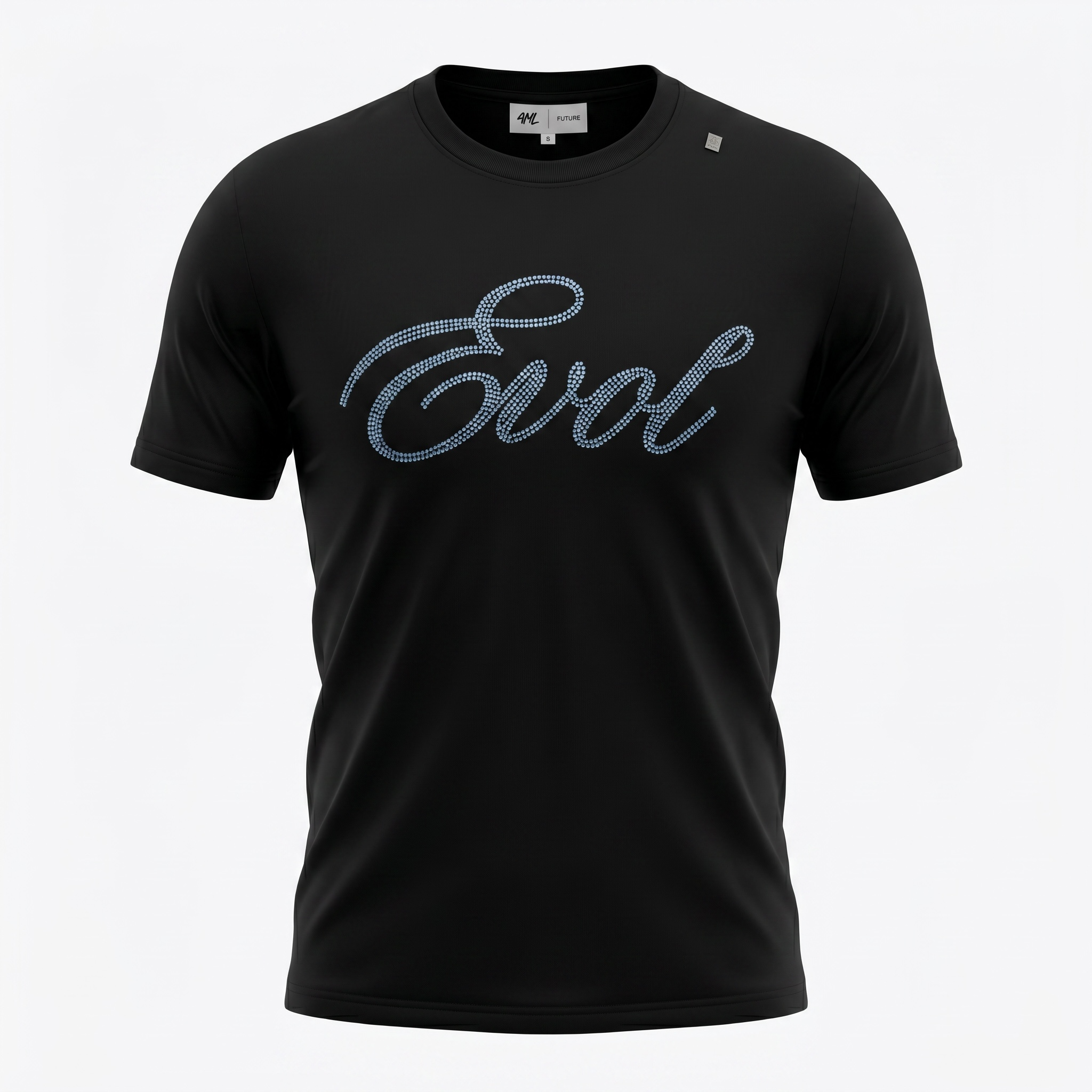 EVOL By Future Black Rhinestone Logo Tee