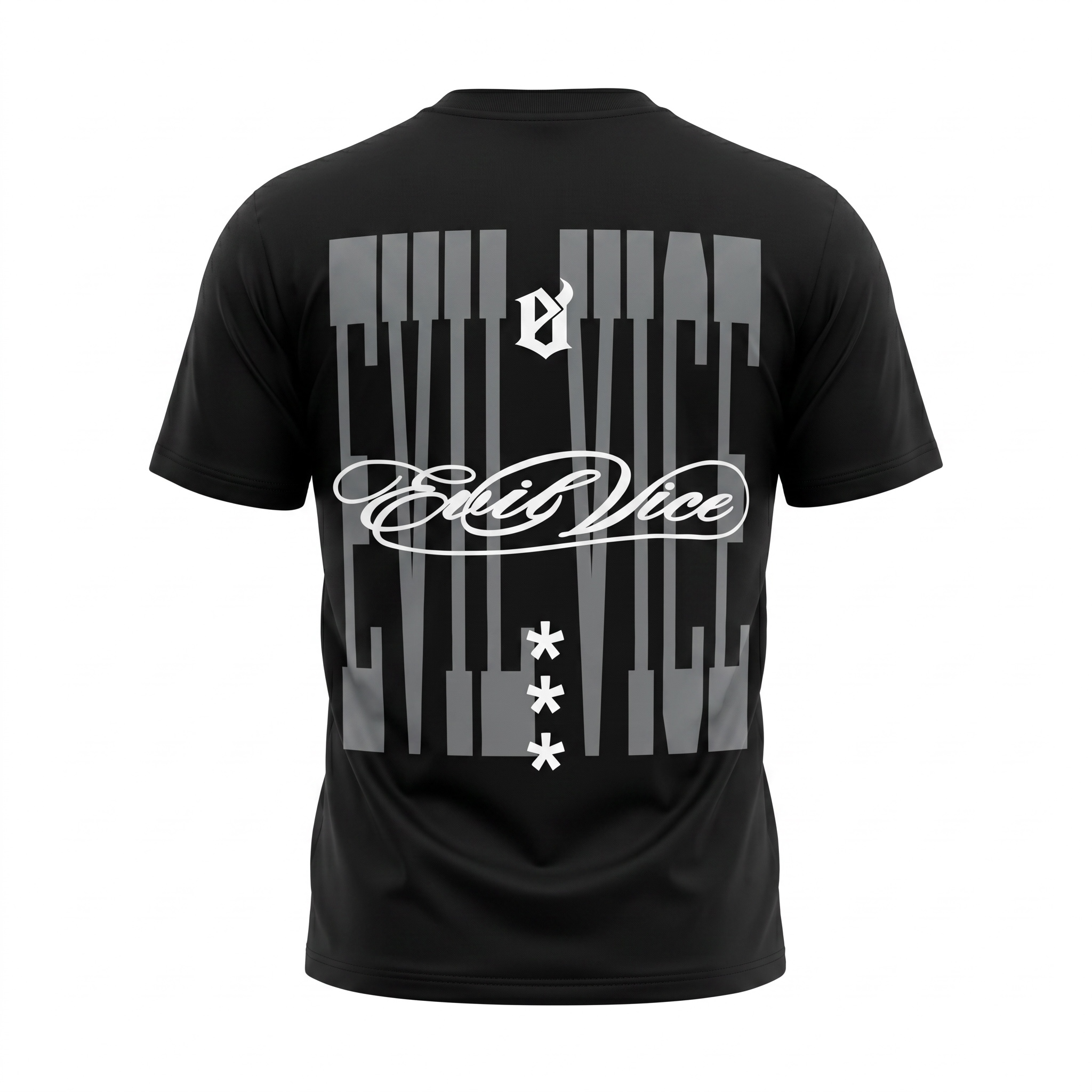 Evil Vice Script Logo Tee