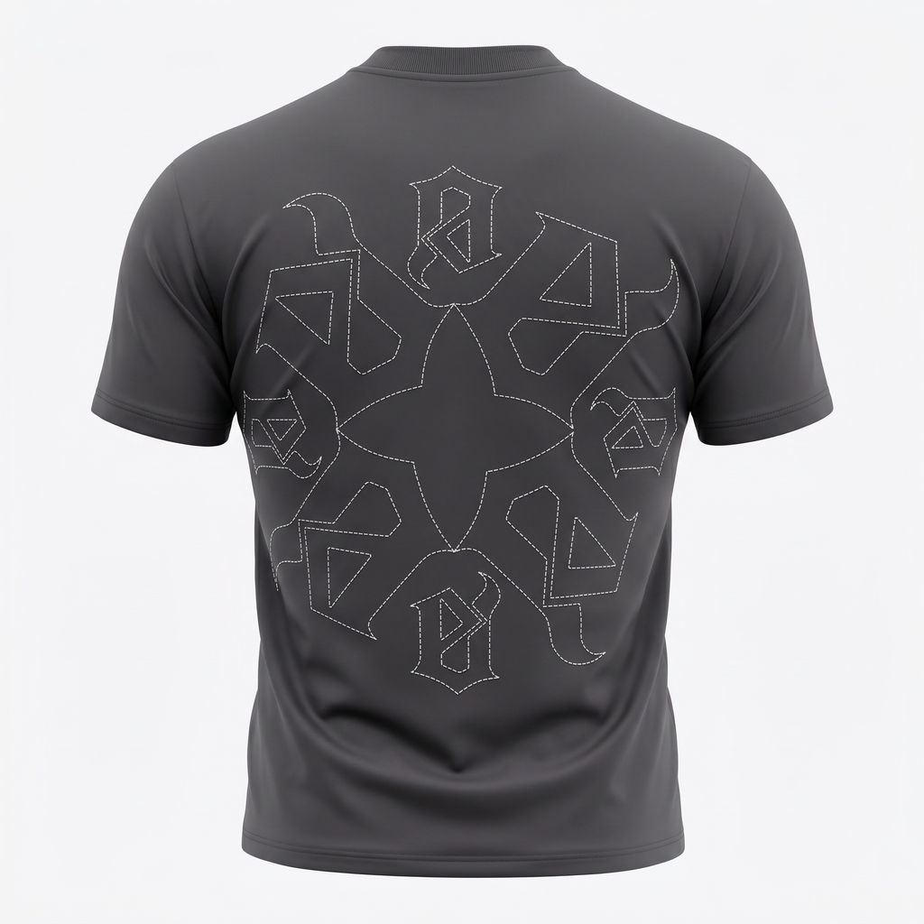Evil Vice Vice Script Tee (Charcoal/Black)
