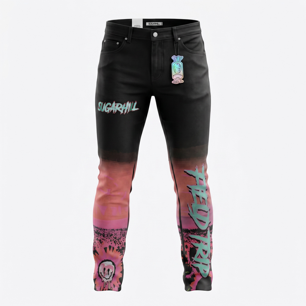 Sugarhill Gradient Jeans Pink