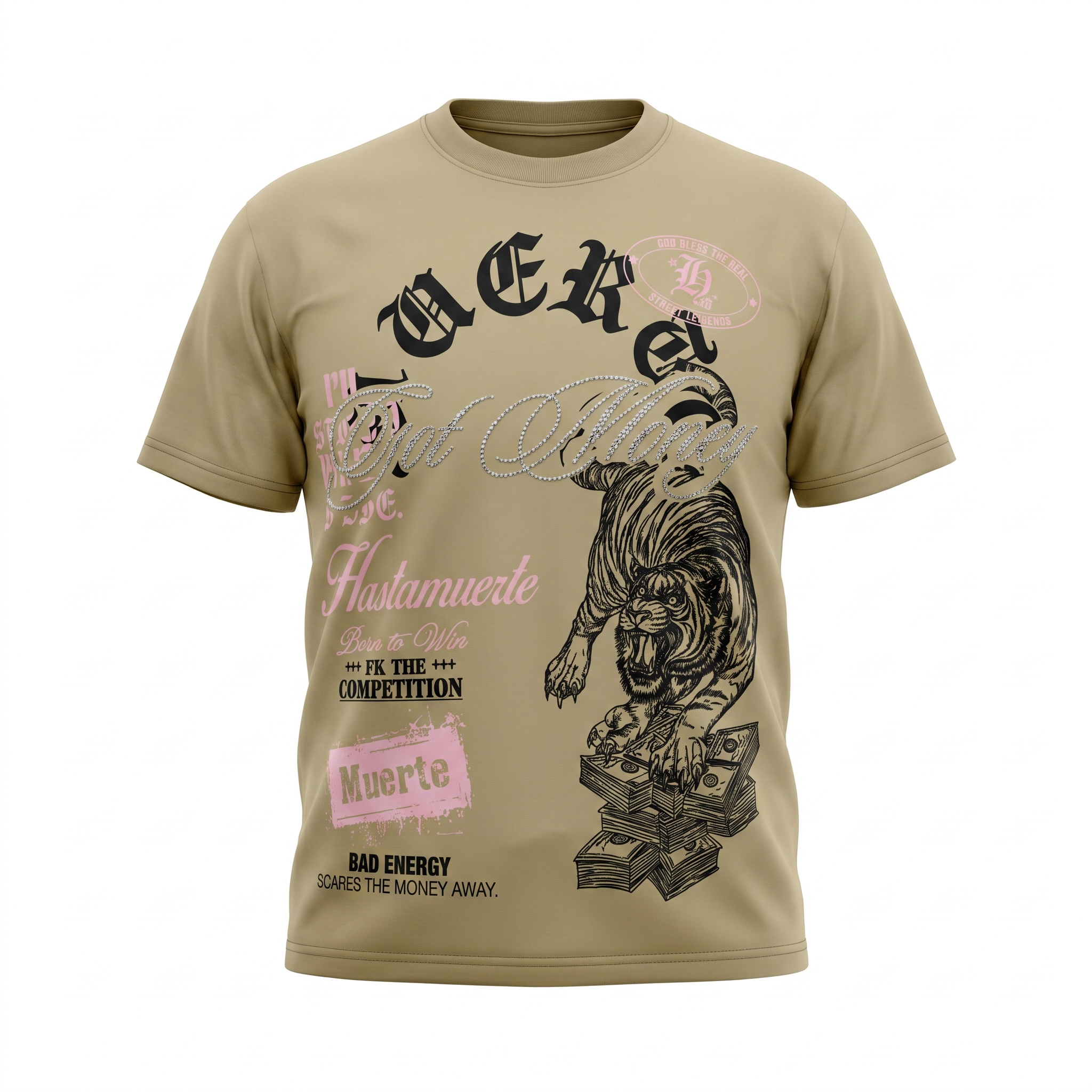 Hasta Muerte Eat Money Tiger Tee